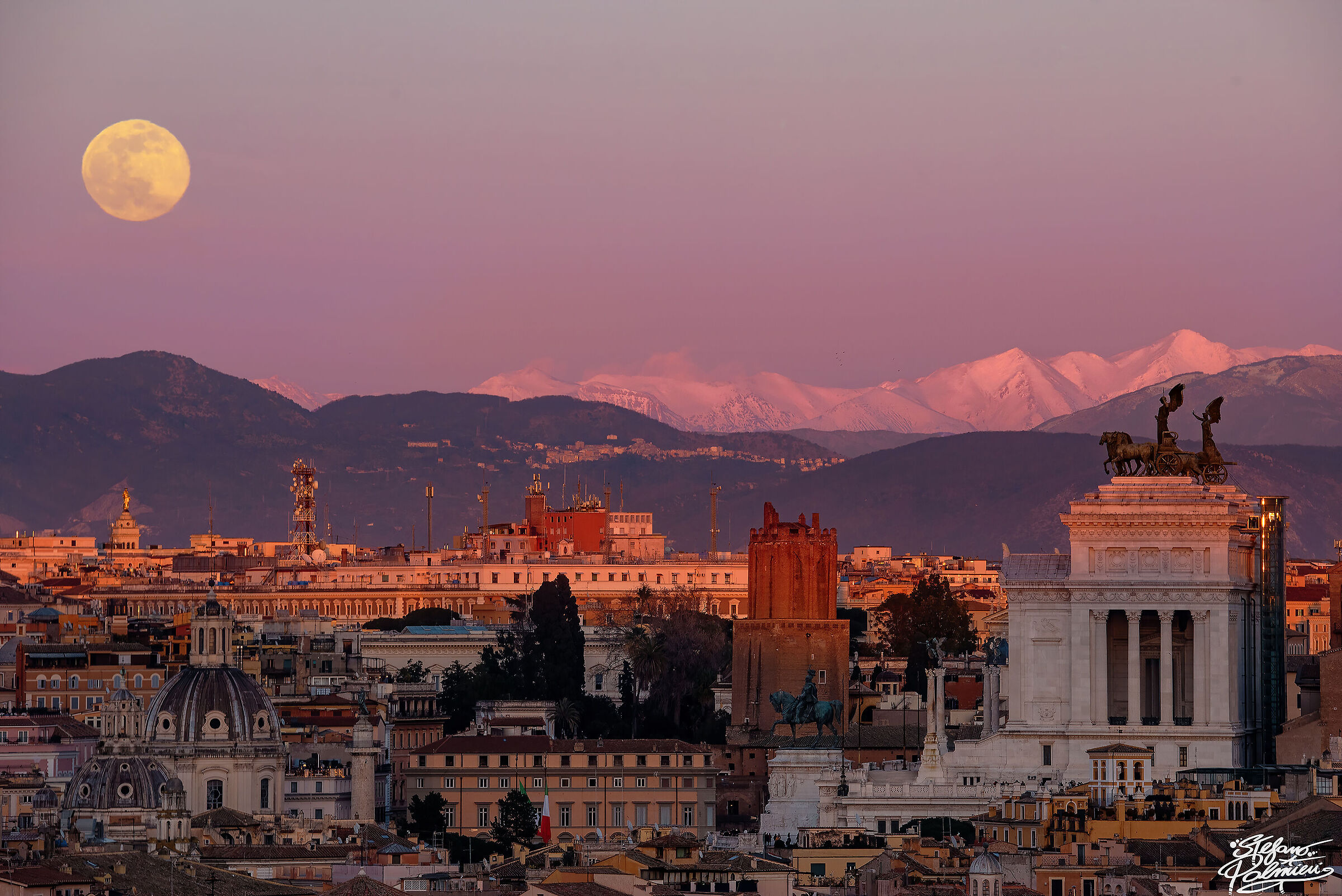 Luna, Roma e monte Velino