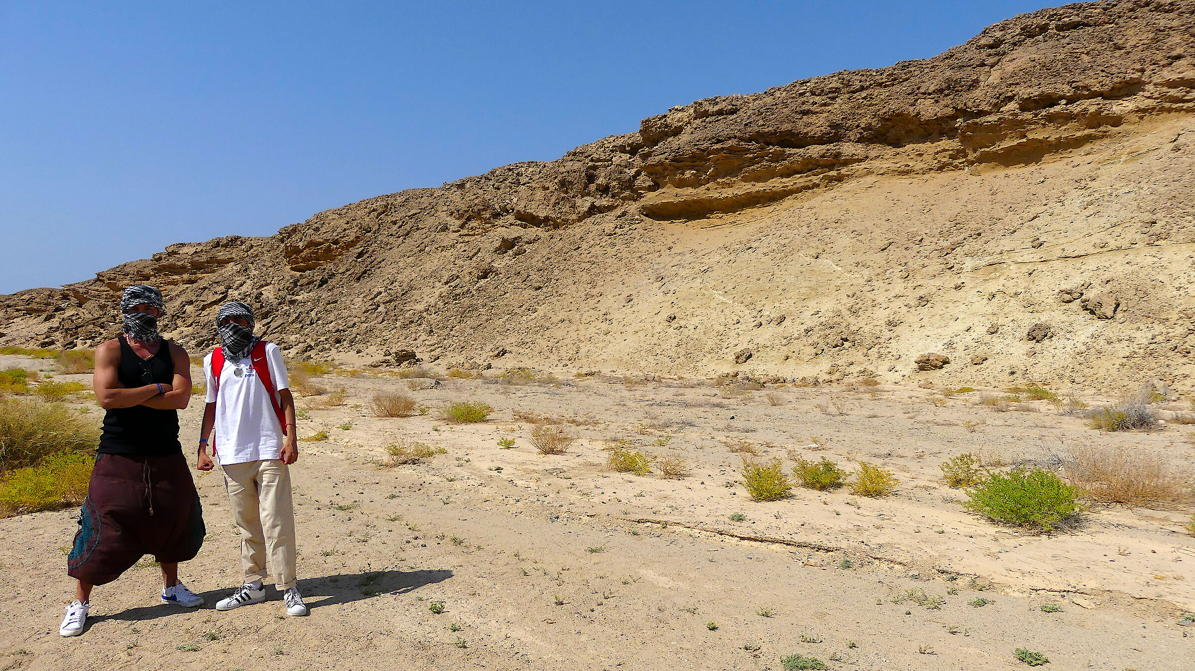 Brothers in the desert