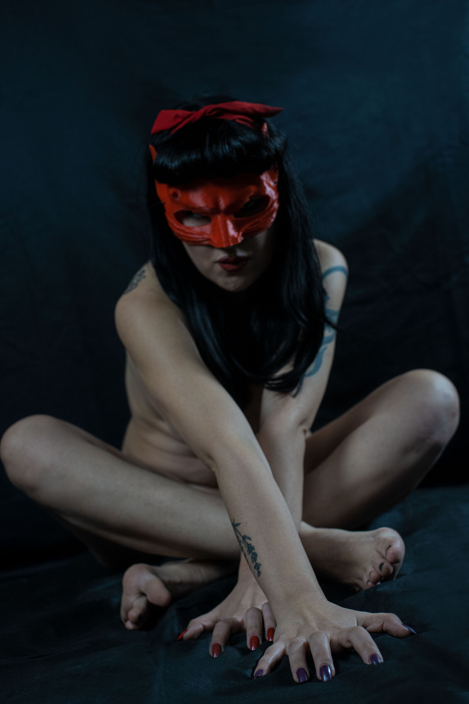 Red mask