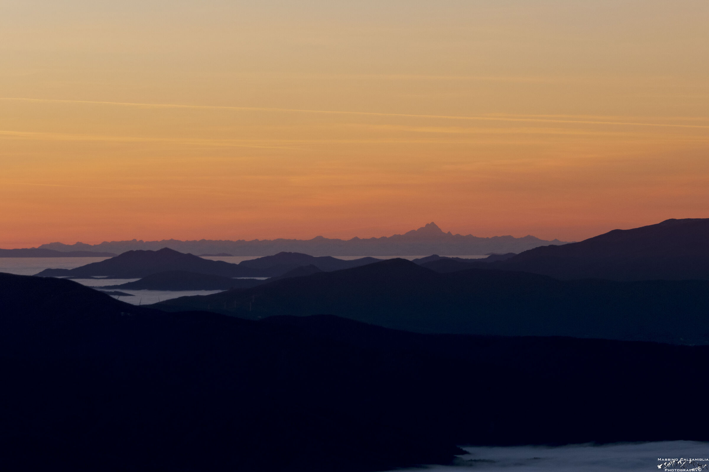 Il Monviso visto da Monte Marmagna