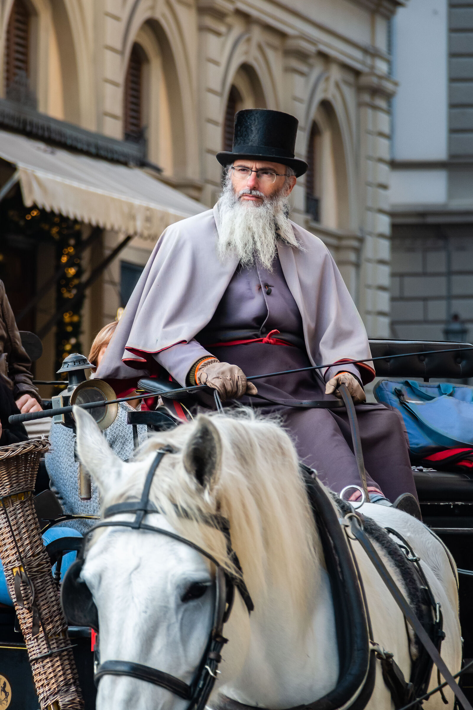 Cocchiere per le vie di Firenze