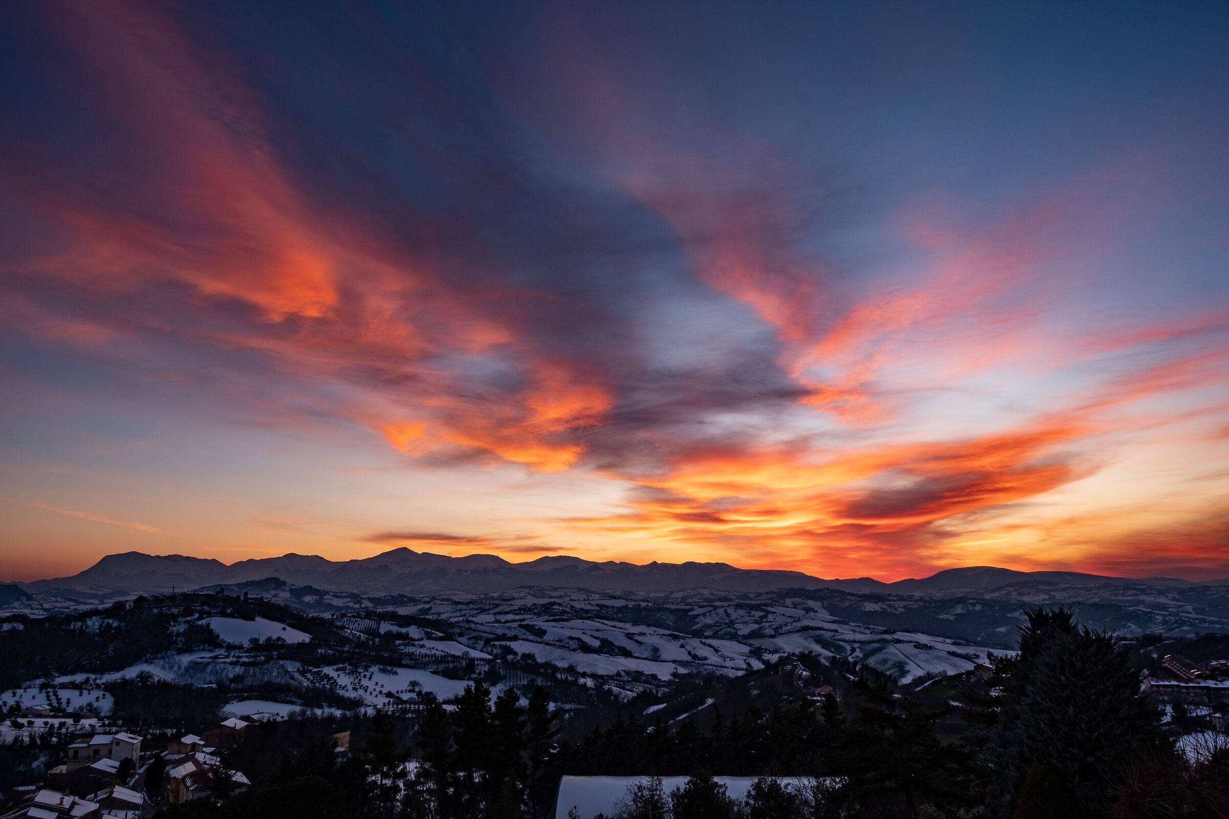 Tramonto sui sibillini