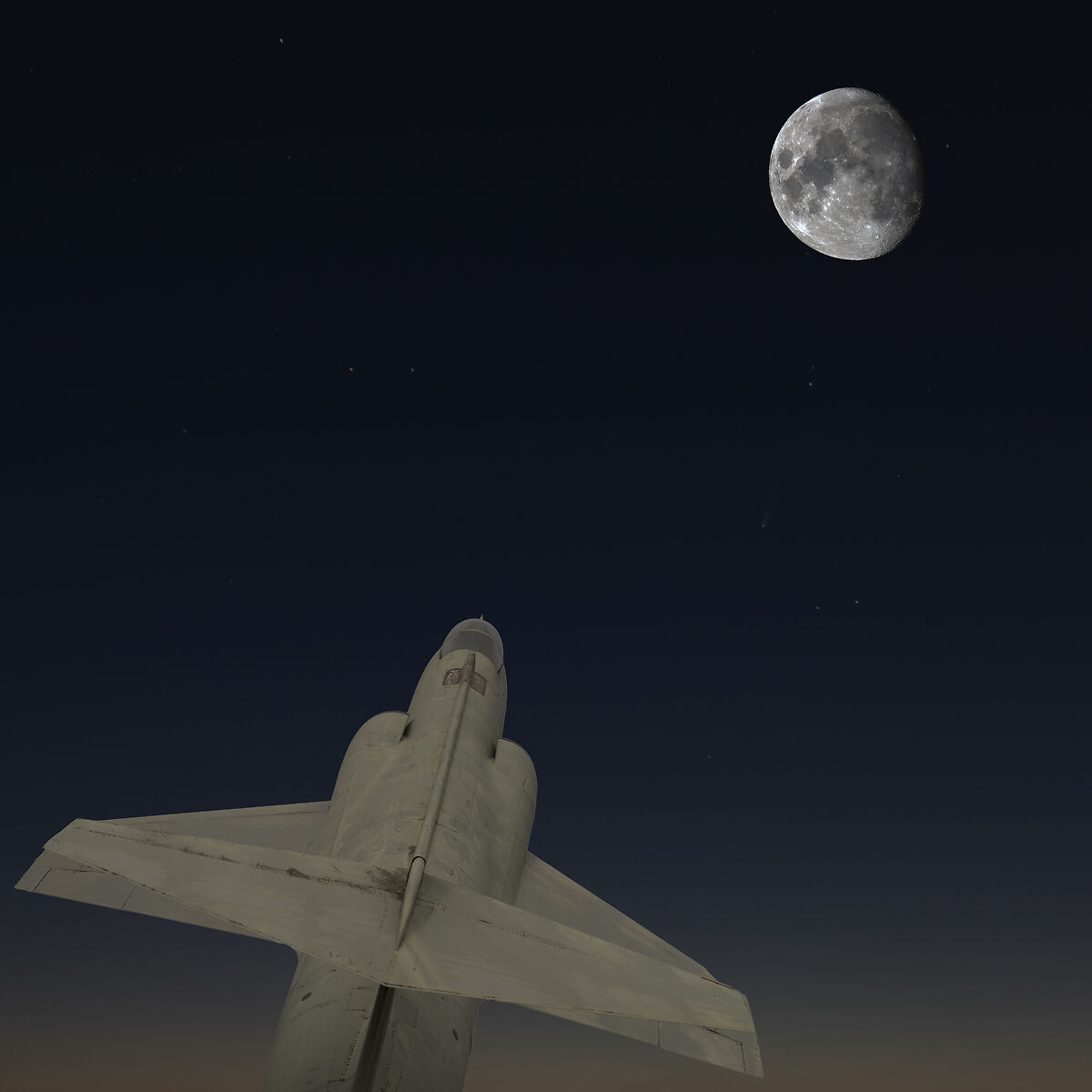 flying to the moon
