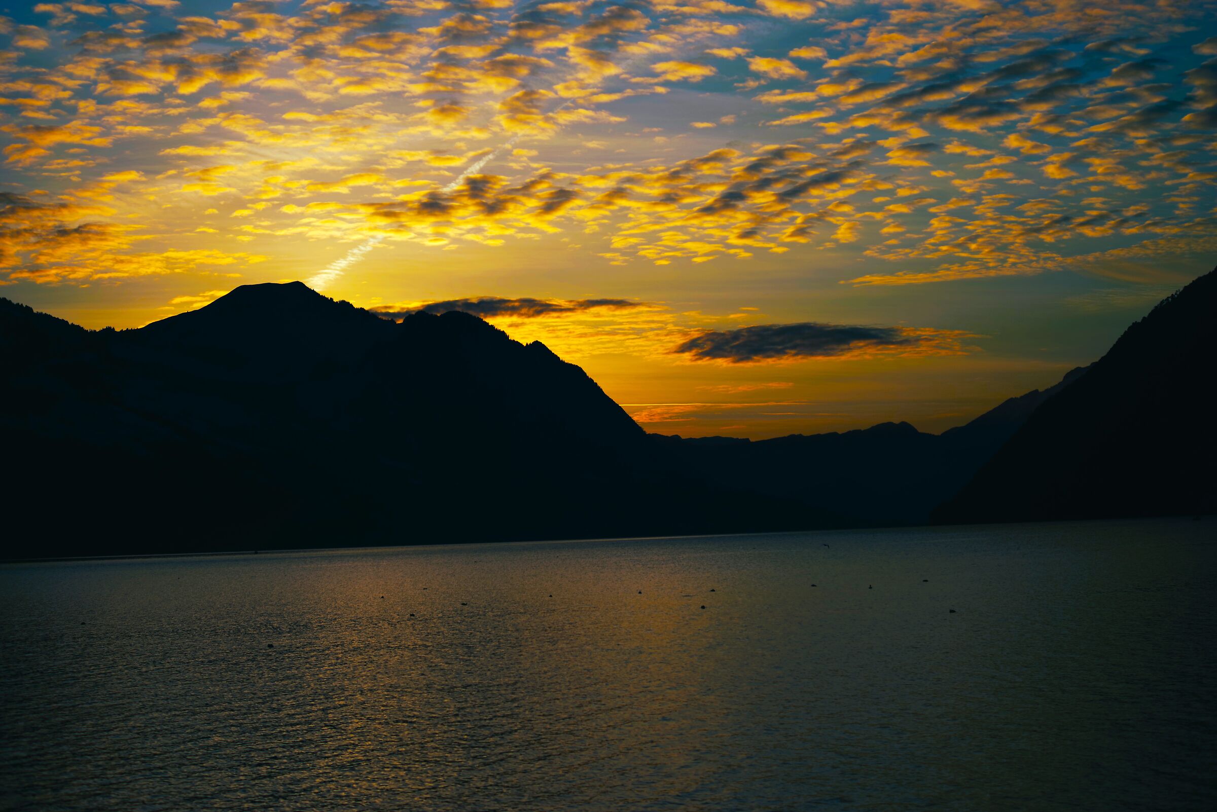 In riva al Lago dei Quattro Cantoni Svizzera