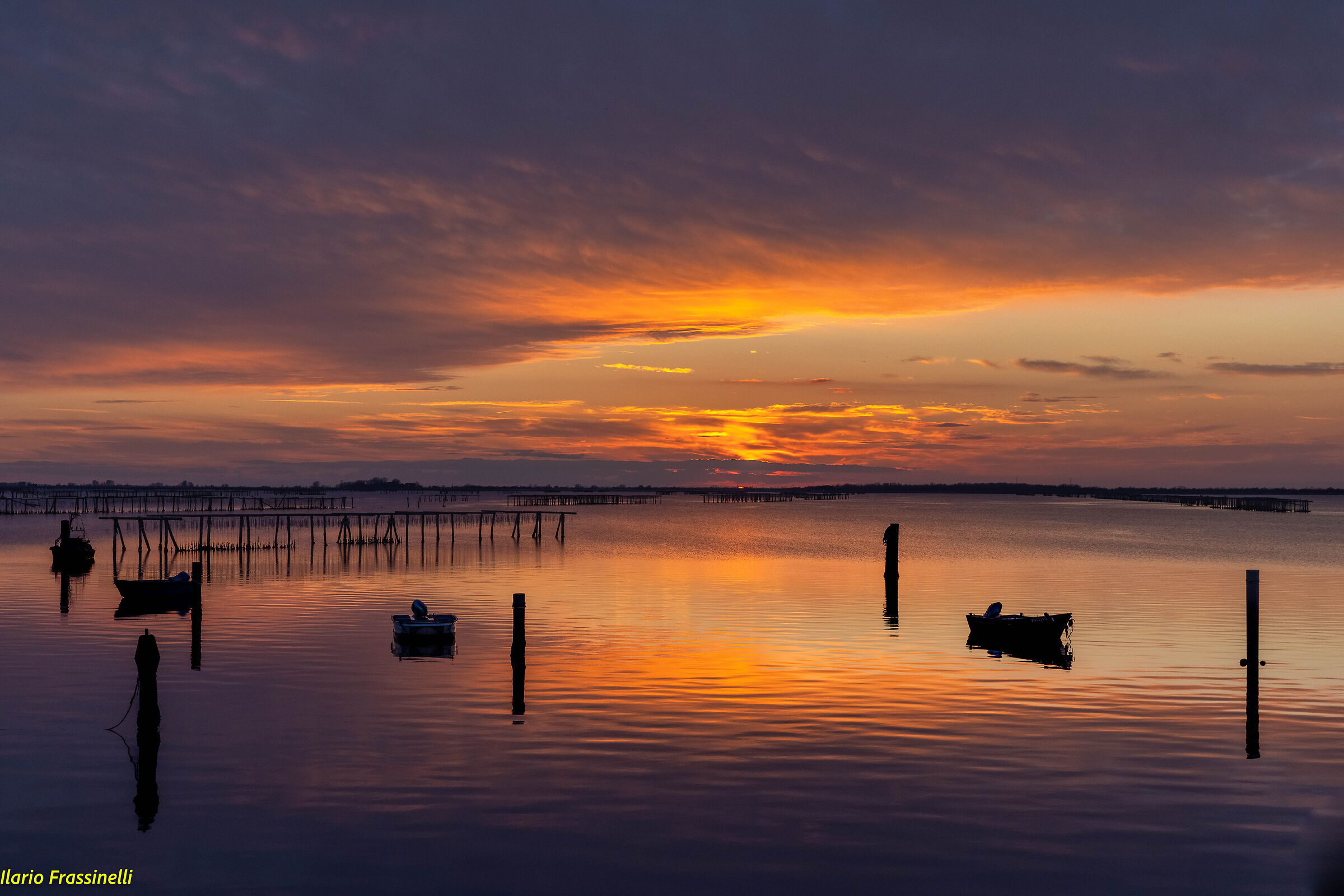 Tramonto alla Sacca degli  Scardovari