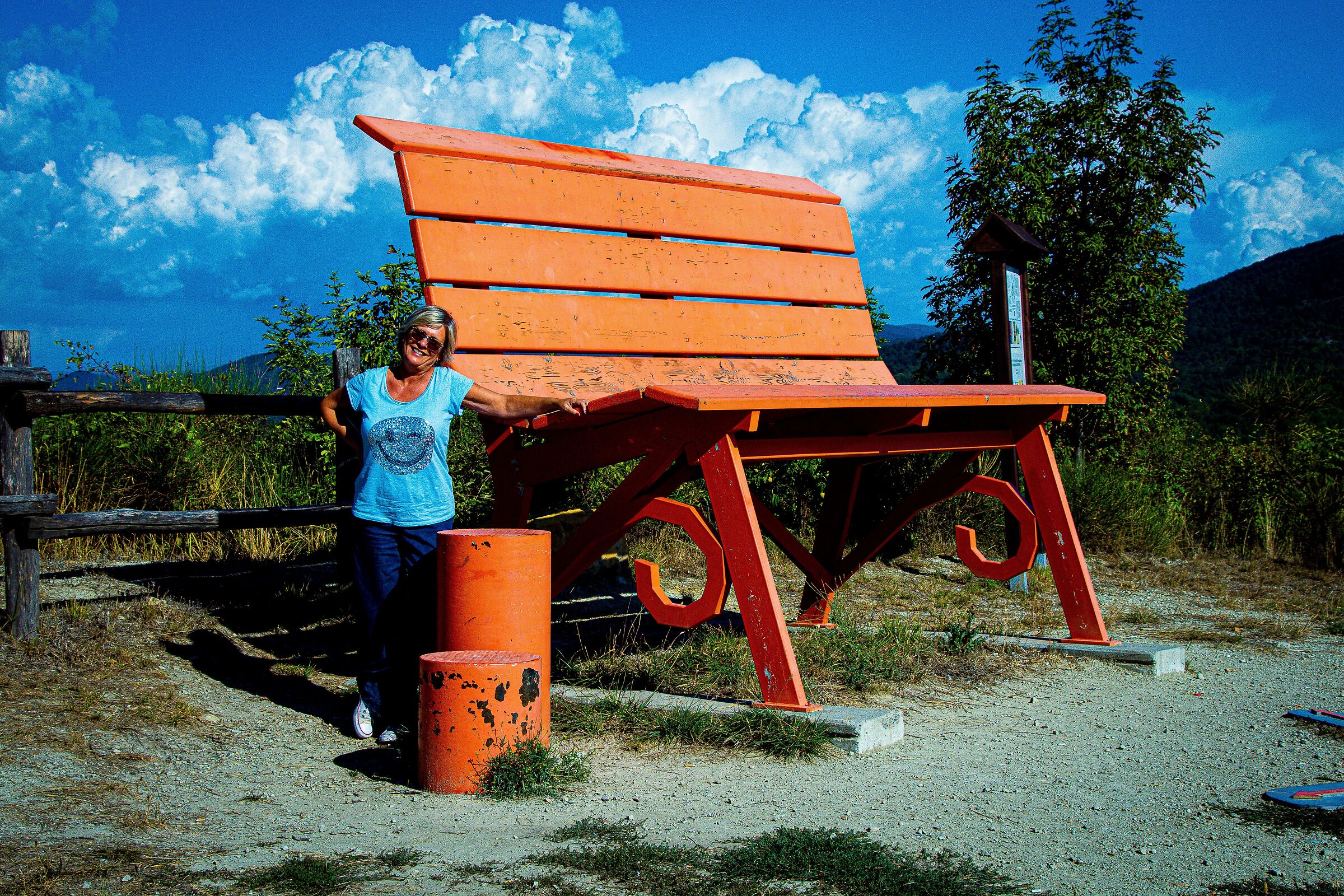 Anna and the Big Bench (Bosio)