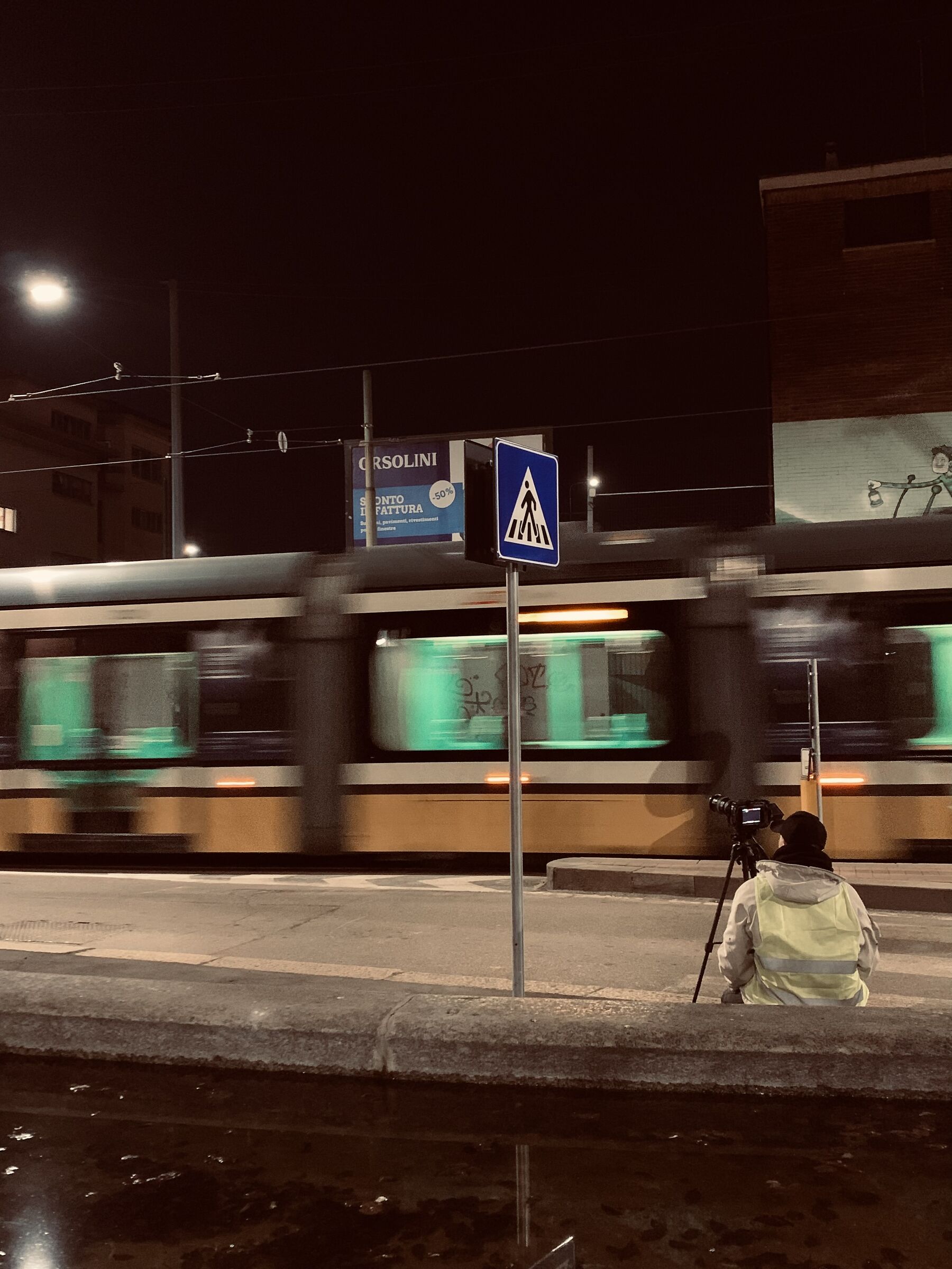 In action