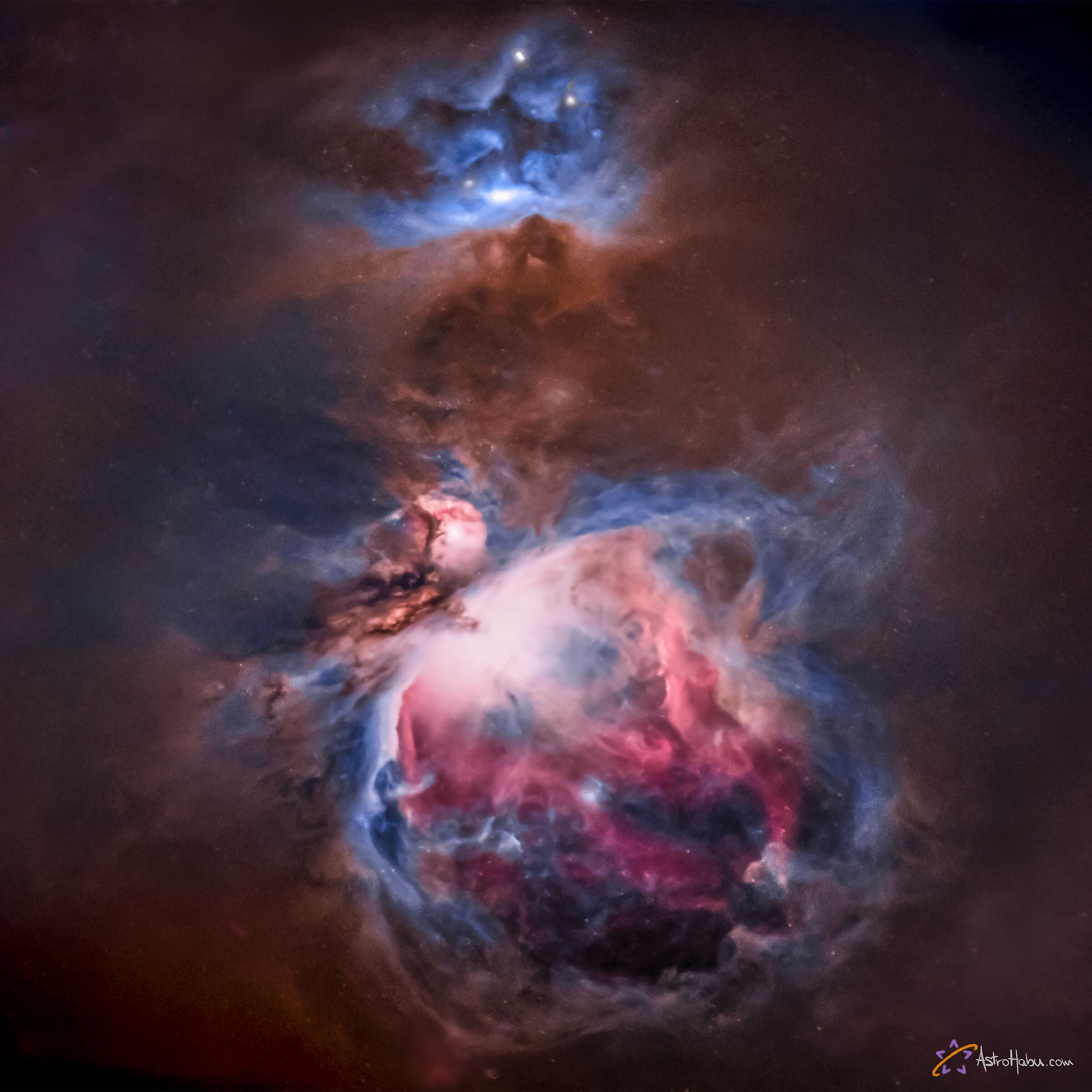 M42 Orion nebula, ngc1977 Running man nebula