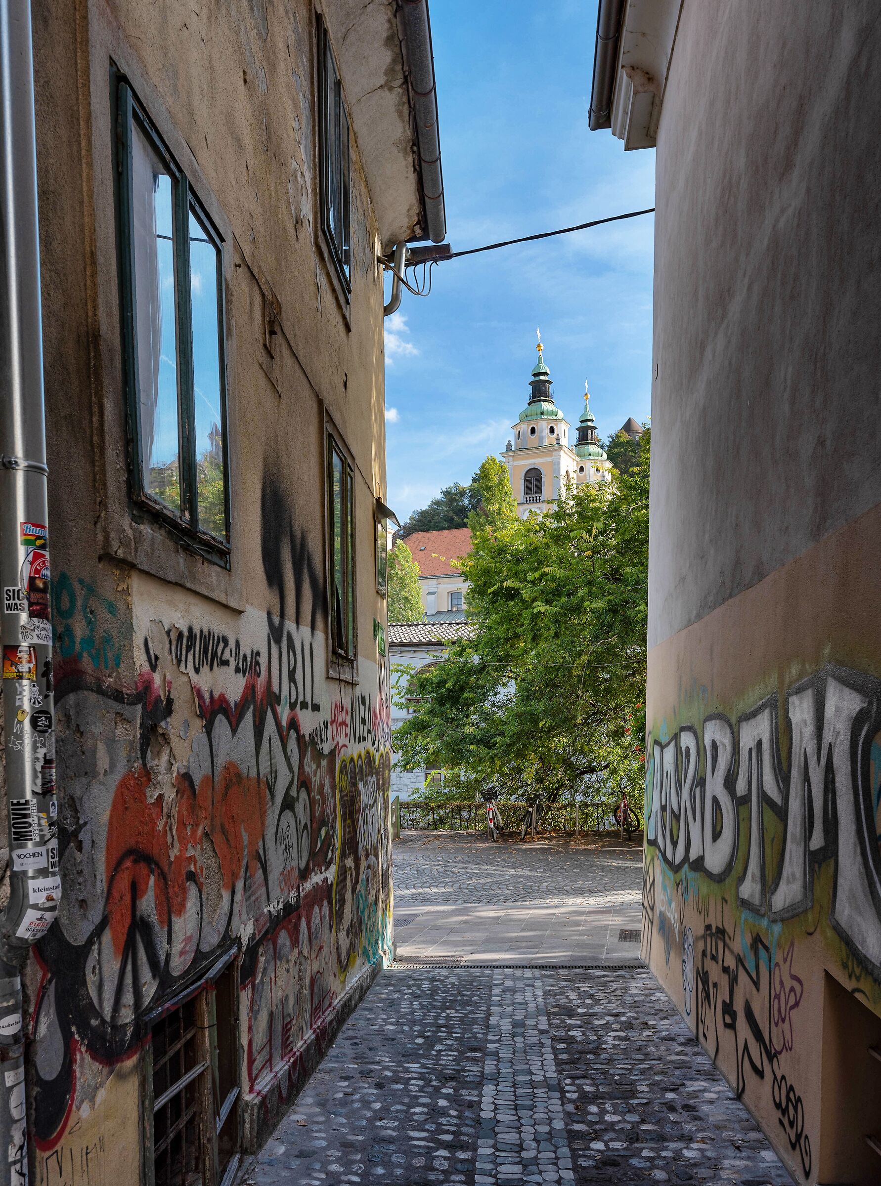 In the alleys of Ljubljana