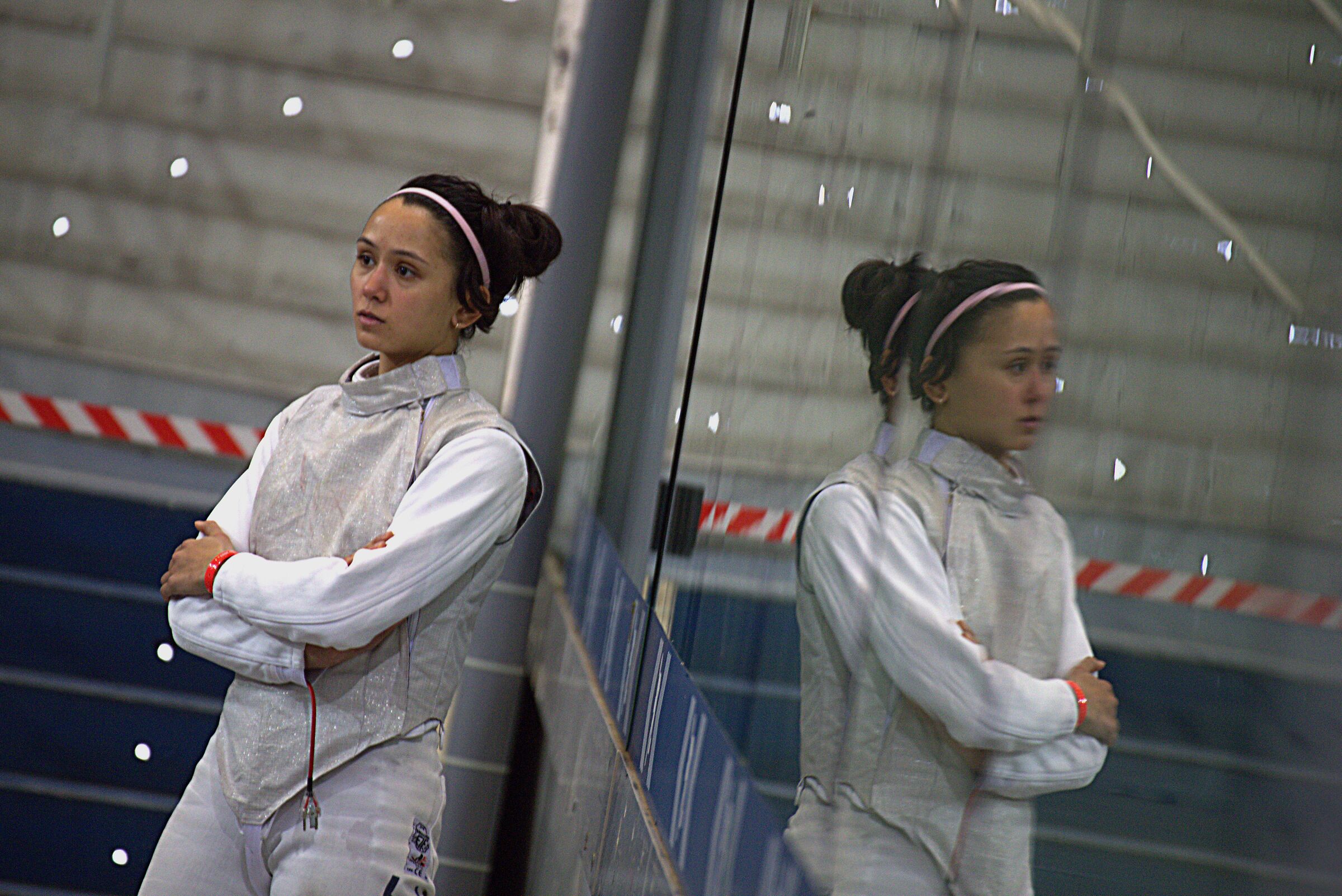 Mirror/reflection with Olympic champion