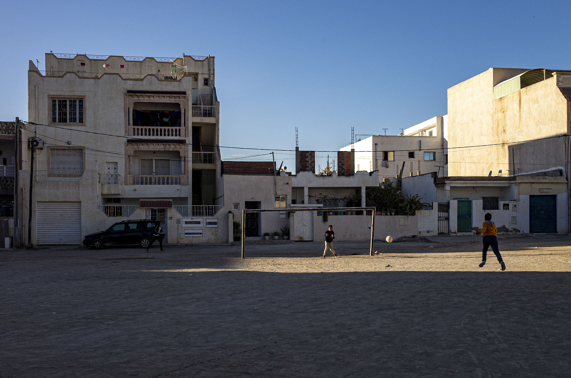 Partita di pallone in Tunisia