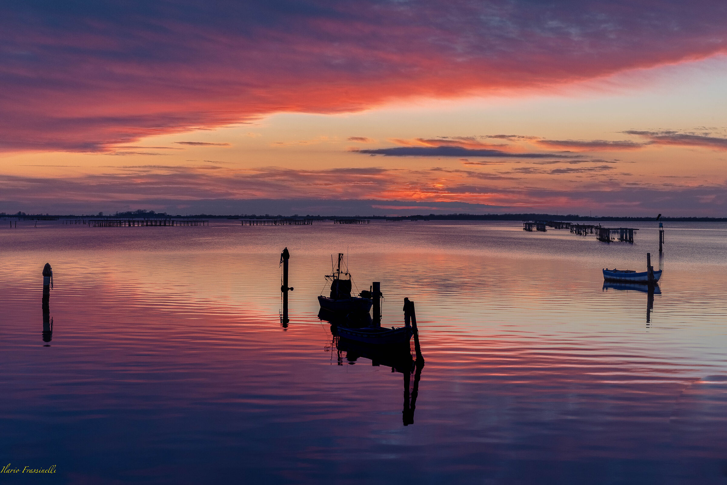 Tramonto alla Sacca degli Scardovari
