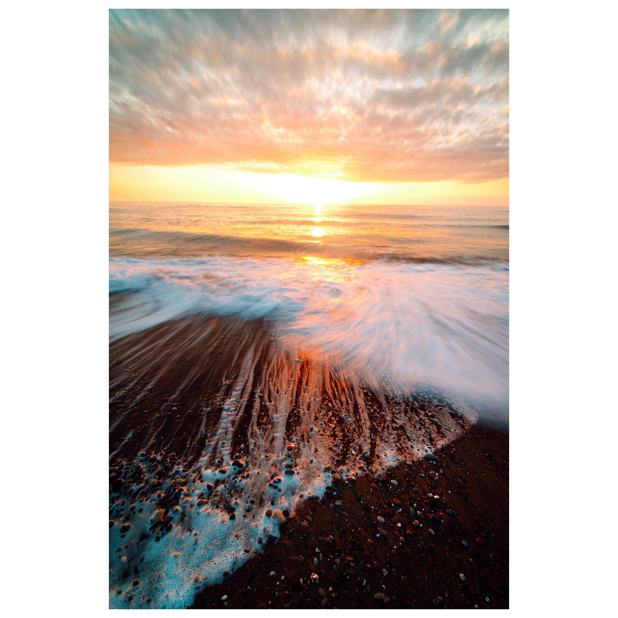 Risacca sulla spiaggia di Bibbona