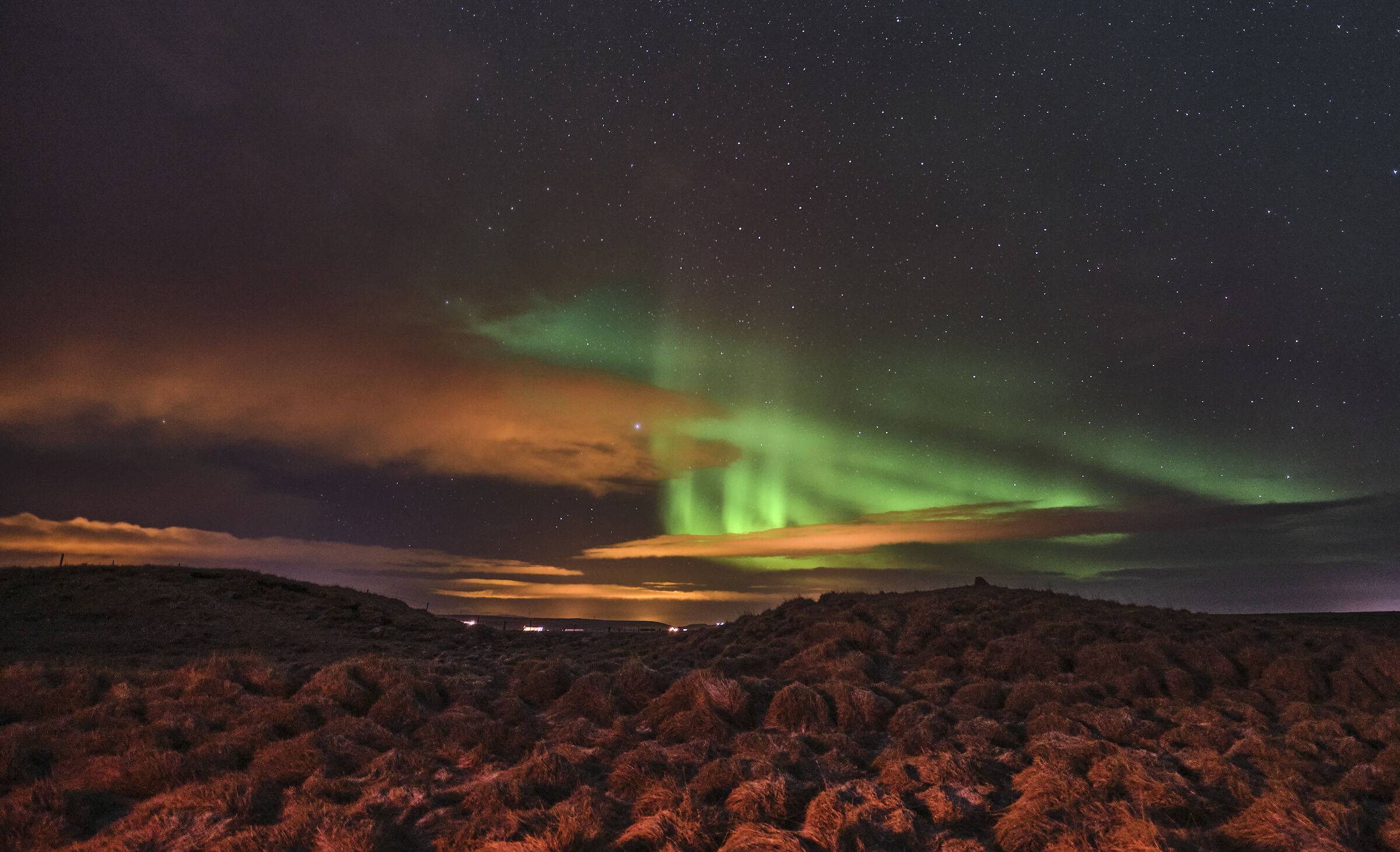 Iceland, northern Lights.