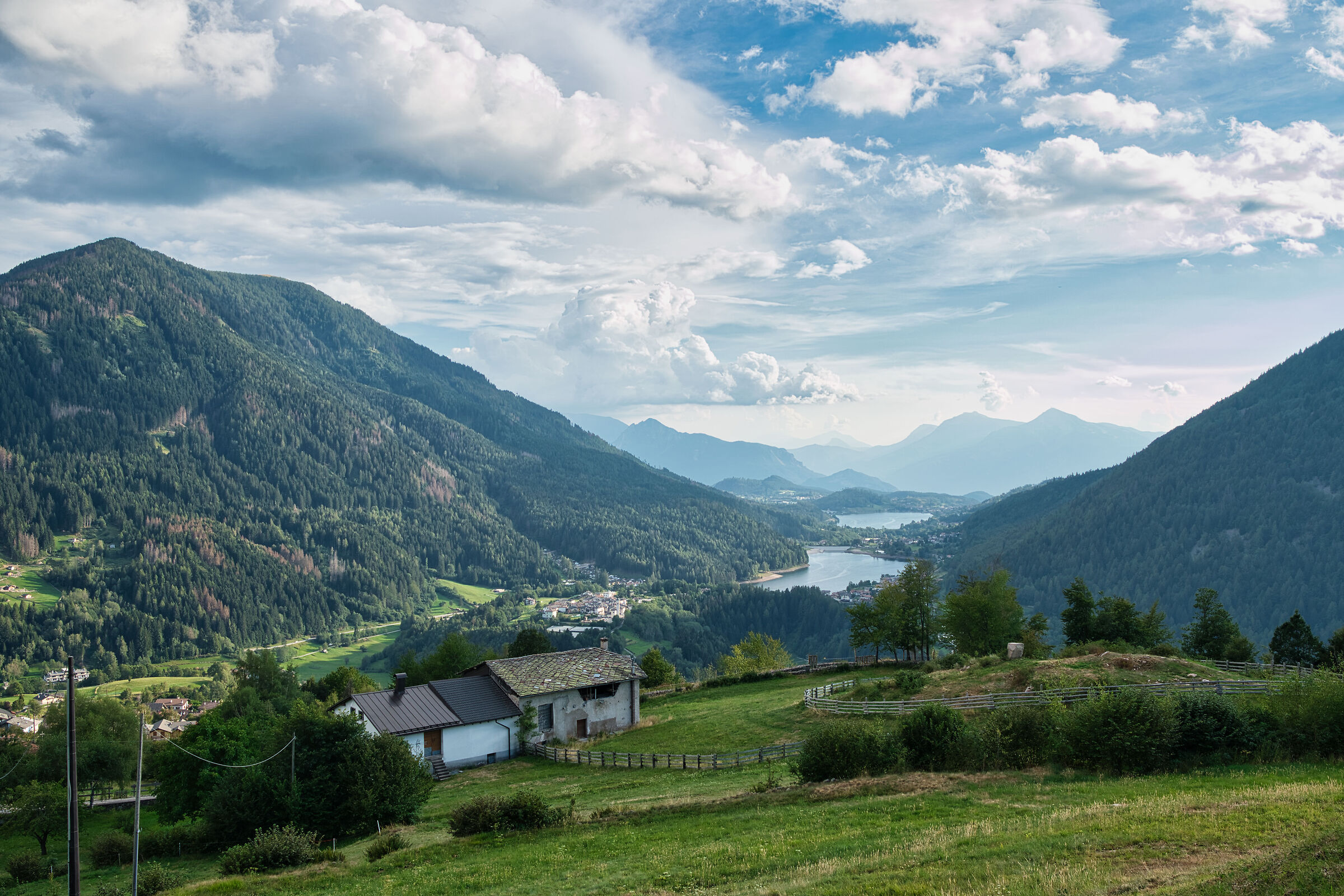 Lakes seen from Bedollo (Trento)