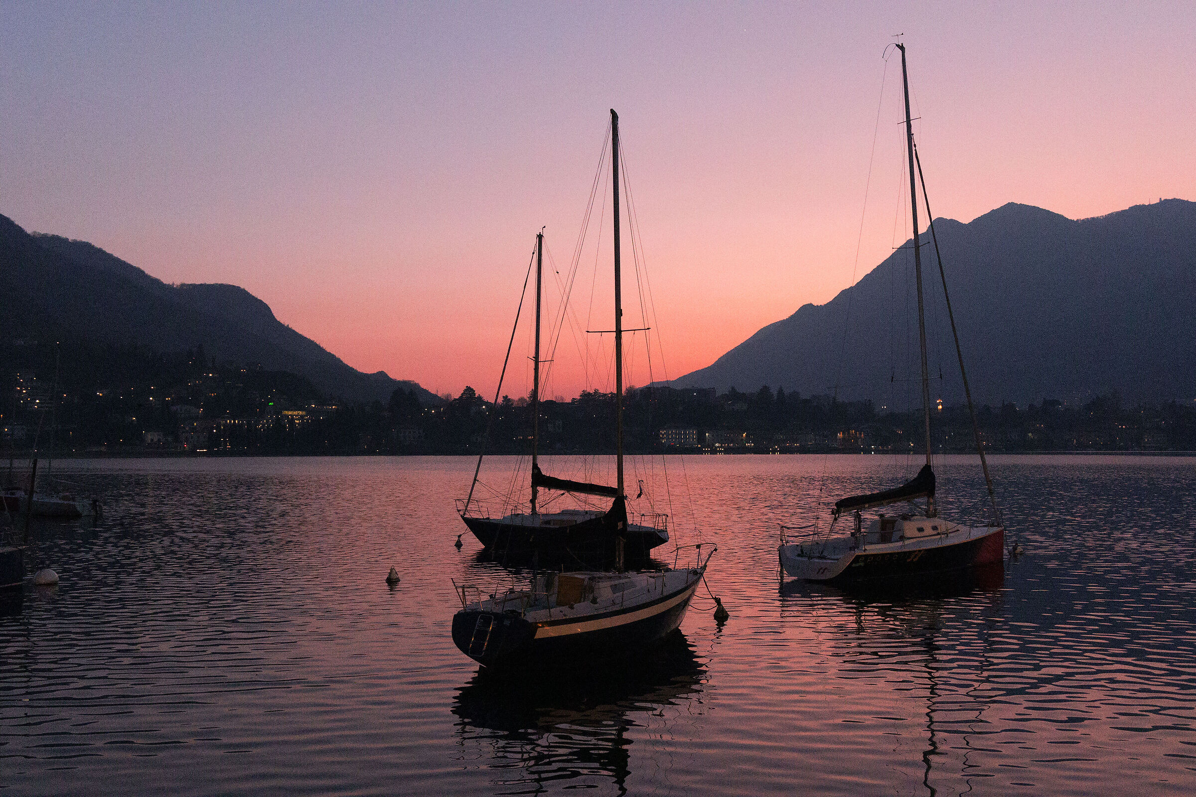 tramonto - Lago di Como