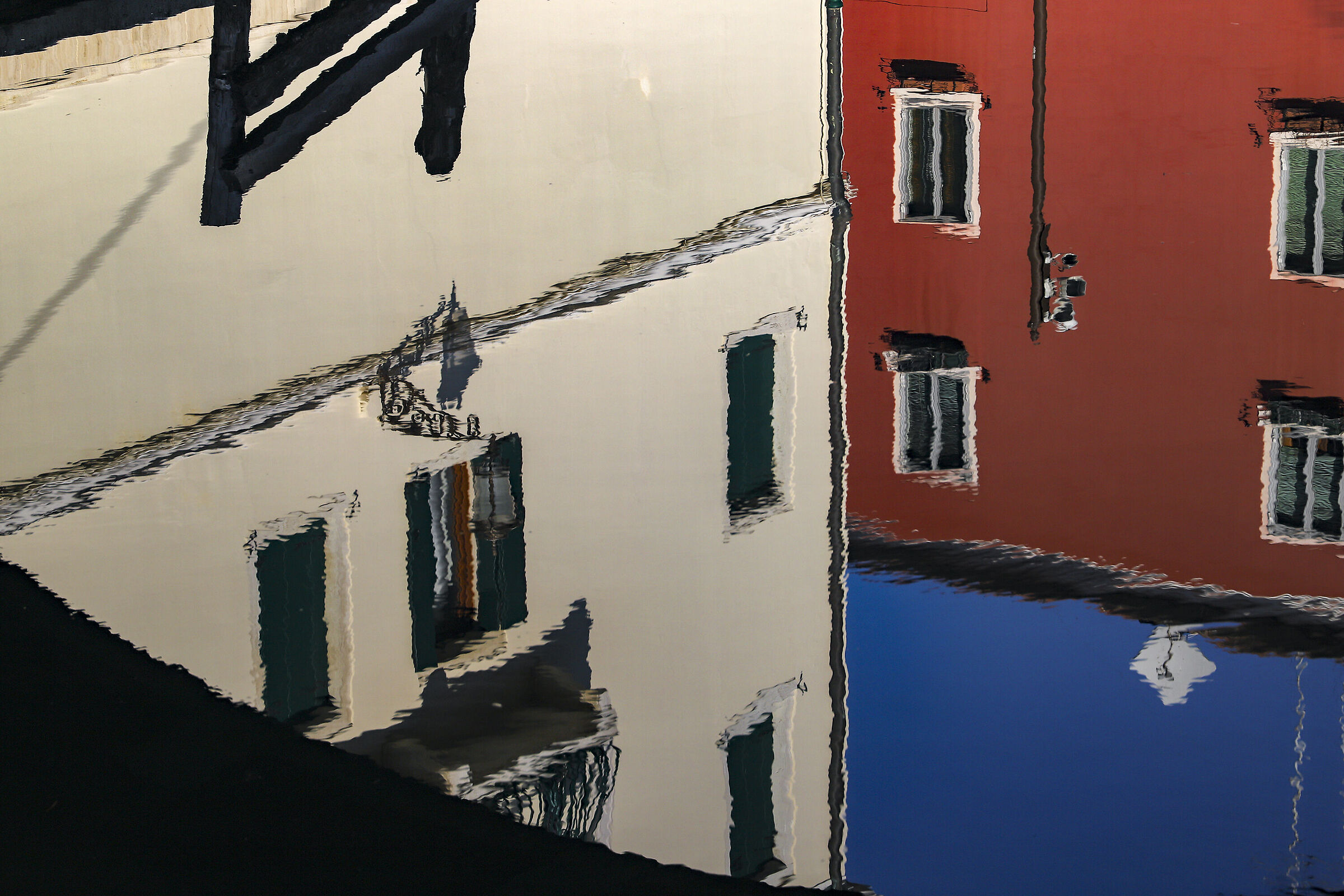 Houses under the bridge