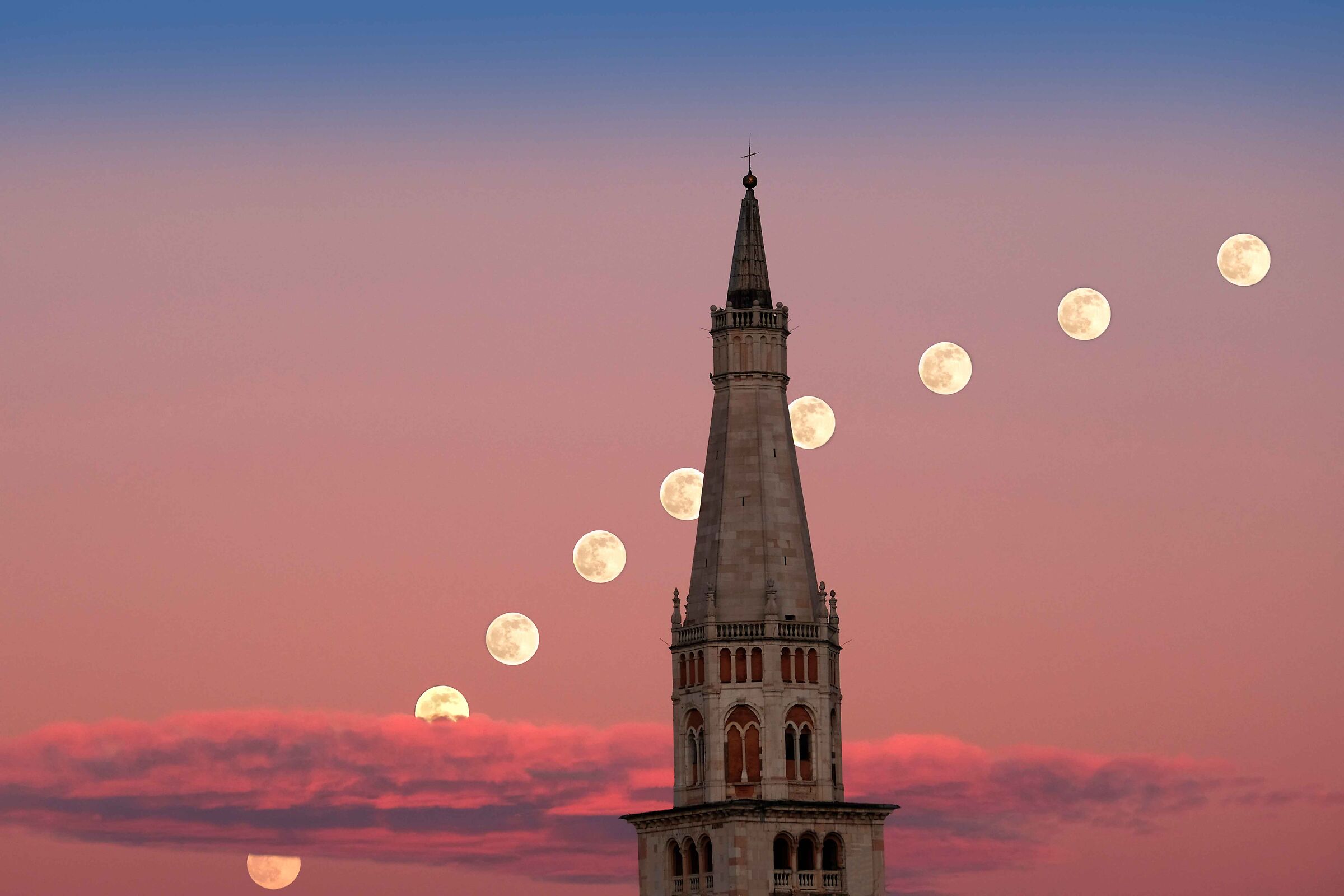 The path of the Moon