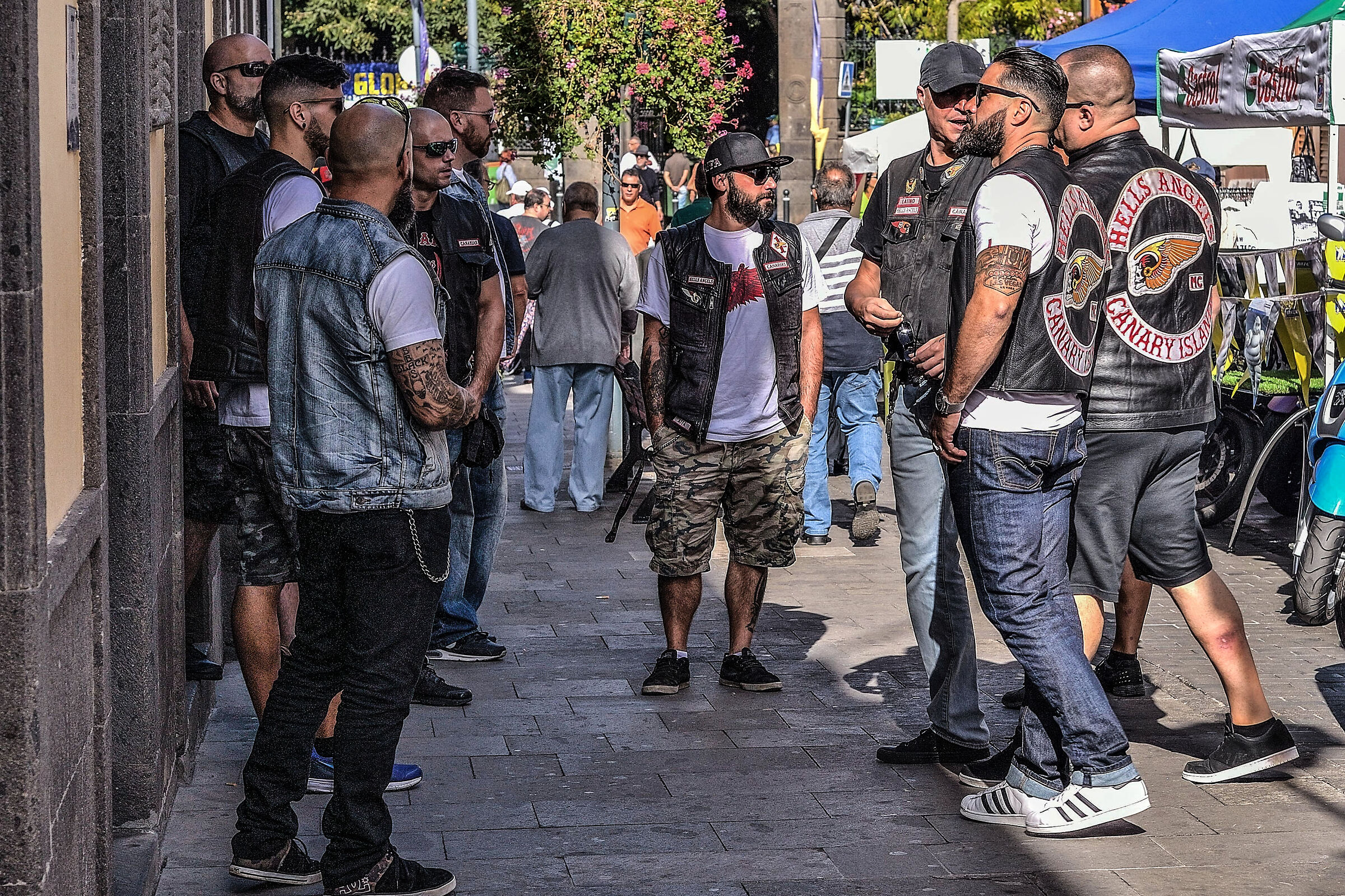 Motociclisti a Las Palmas di Gran Canaria