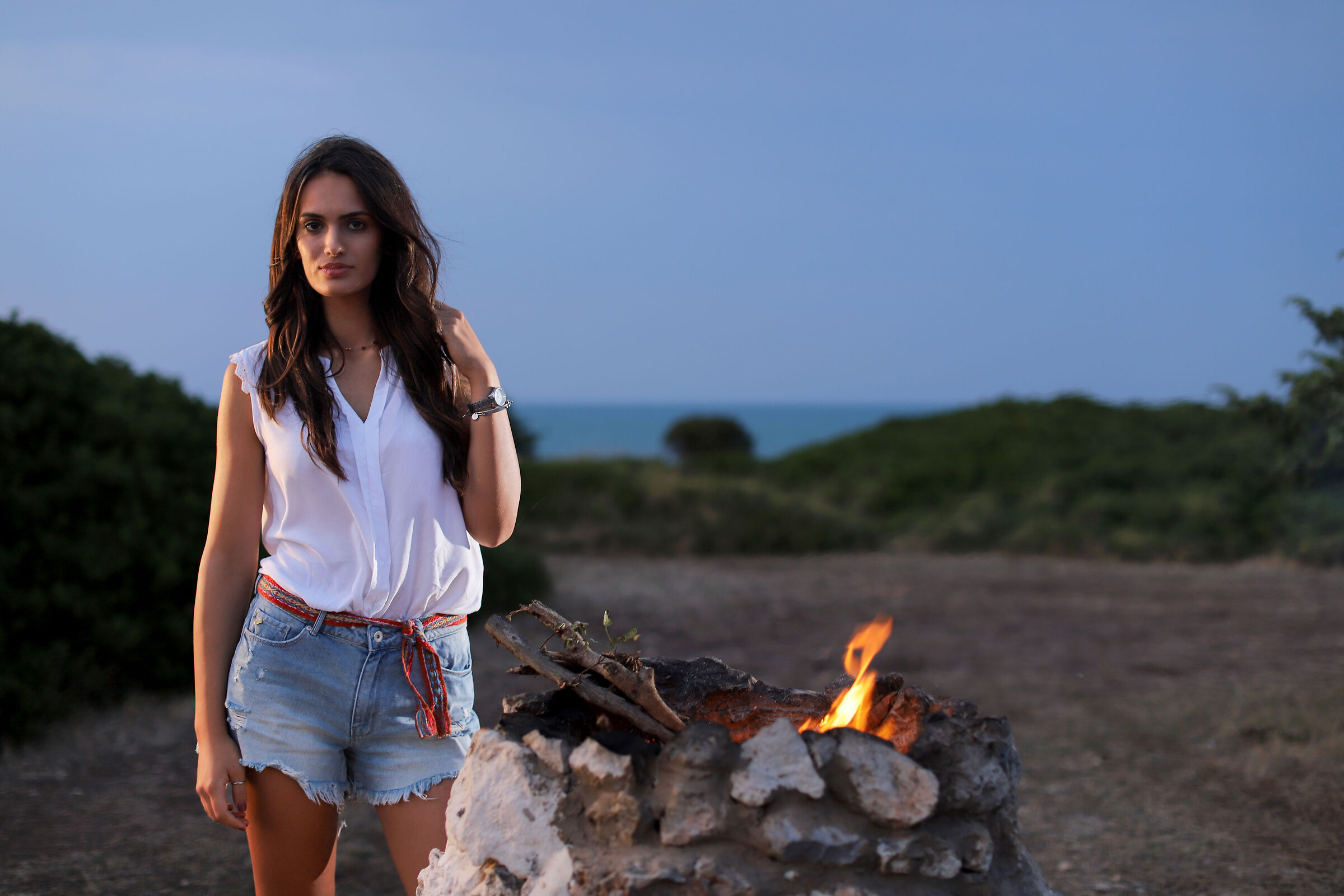 Apprentice model with apprentice photographer