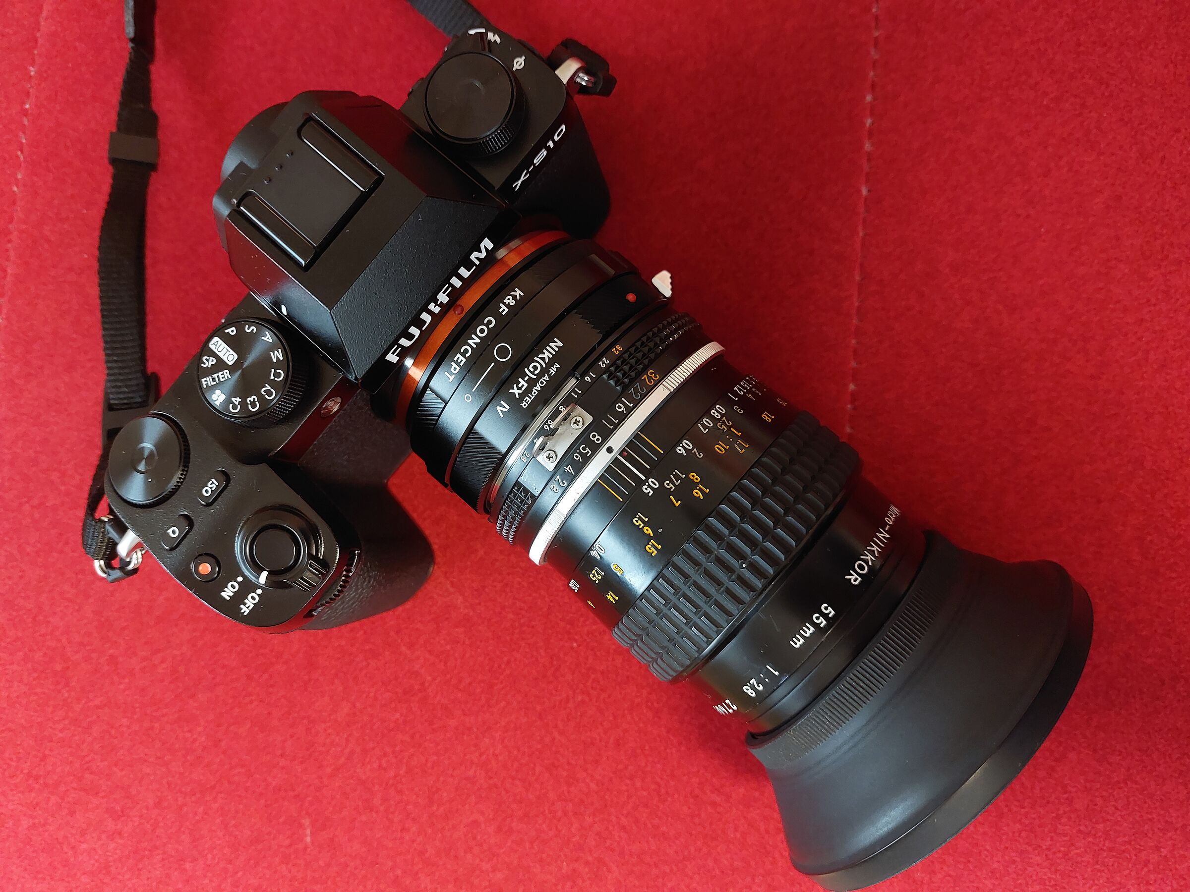 Micro-Nikkor 55mm f2.8+Fujifilm  X-S10