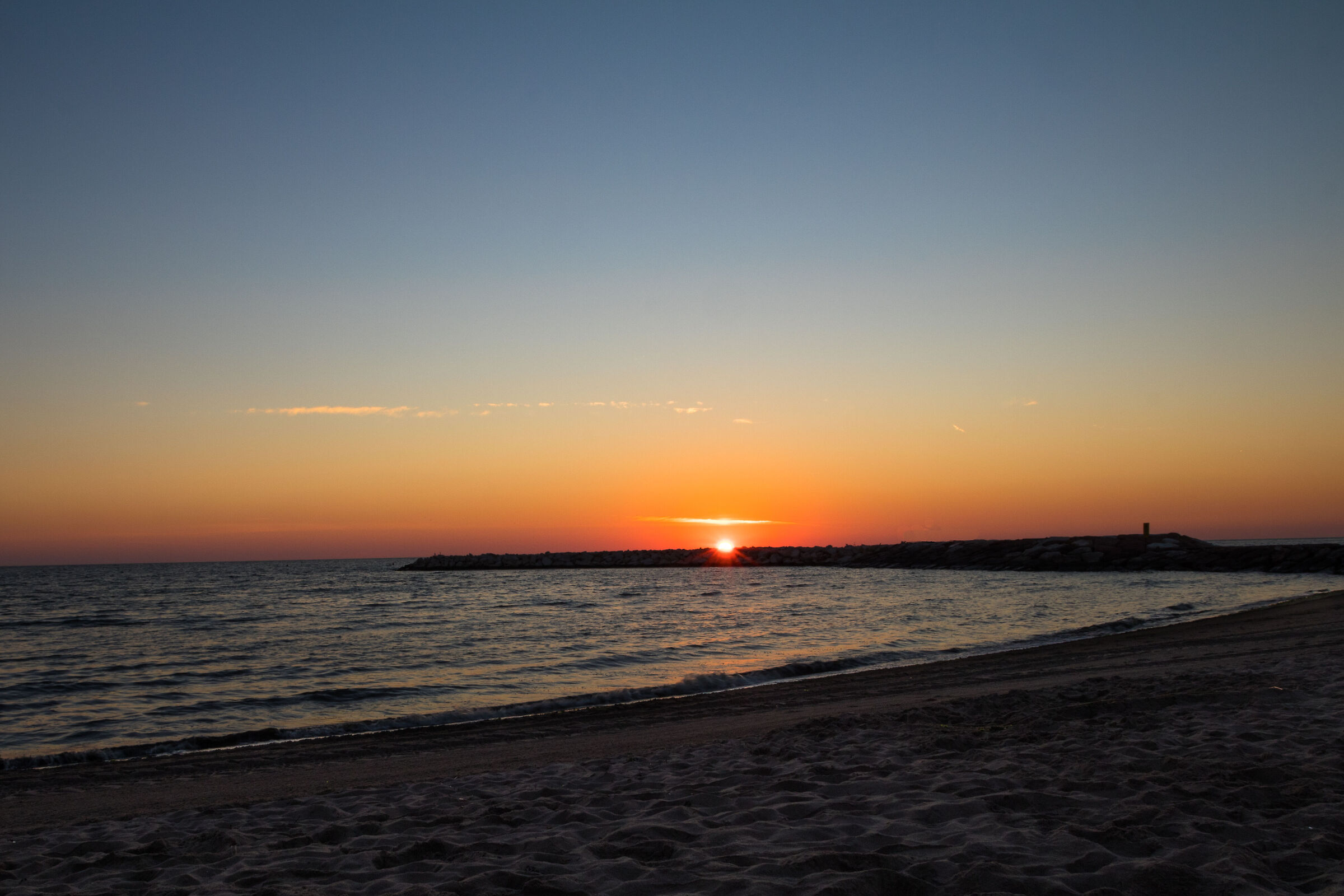 Sunrise at the sea