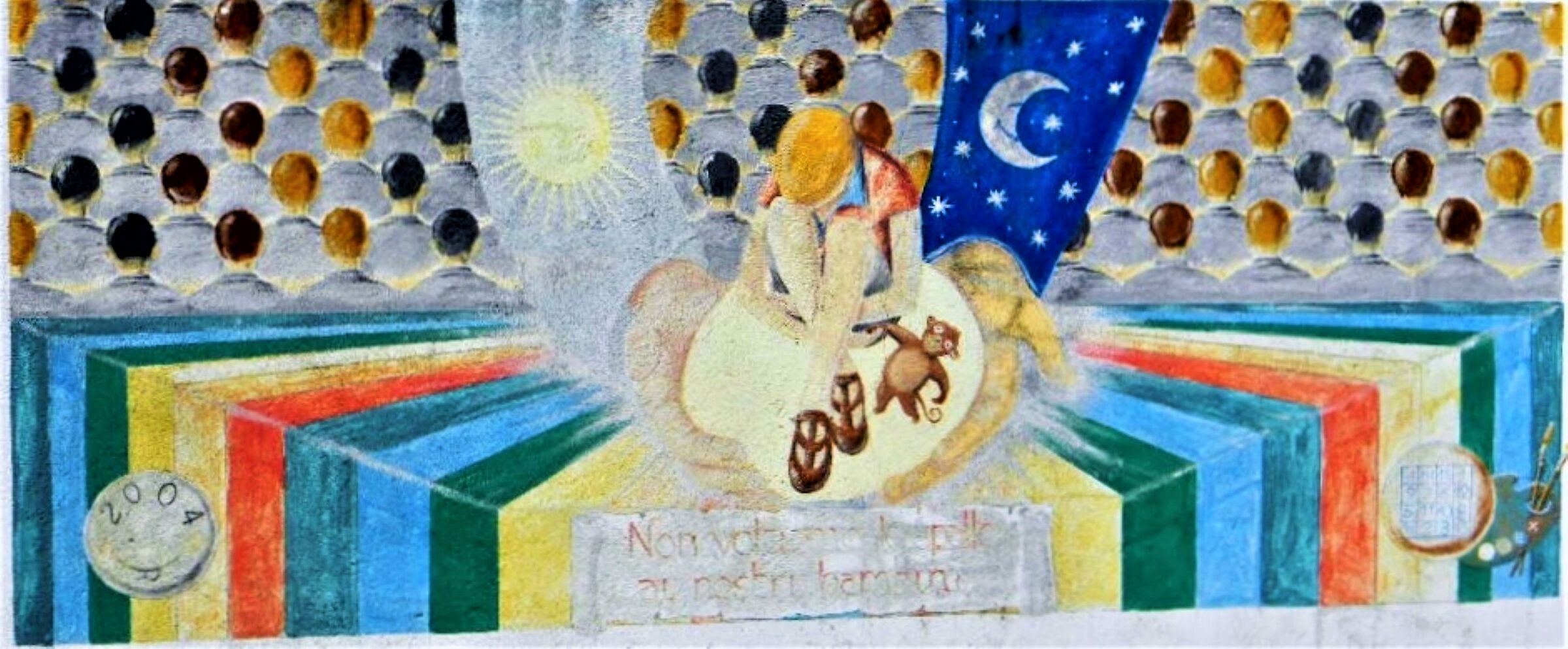 Murales "Non voltiamo le spalle ai nostri Bambini"