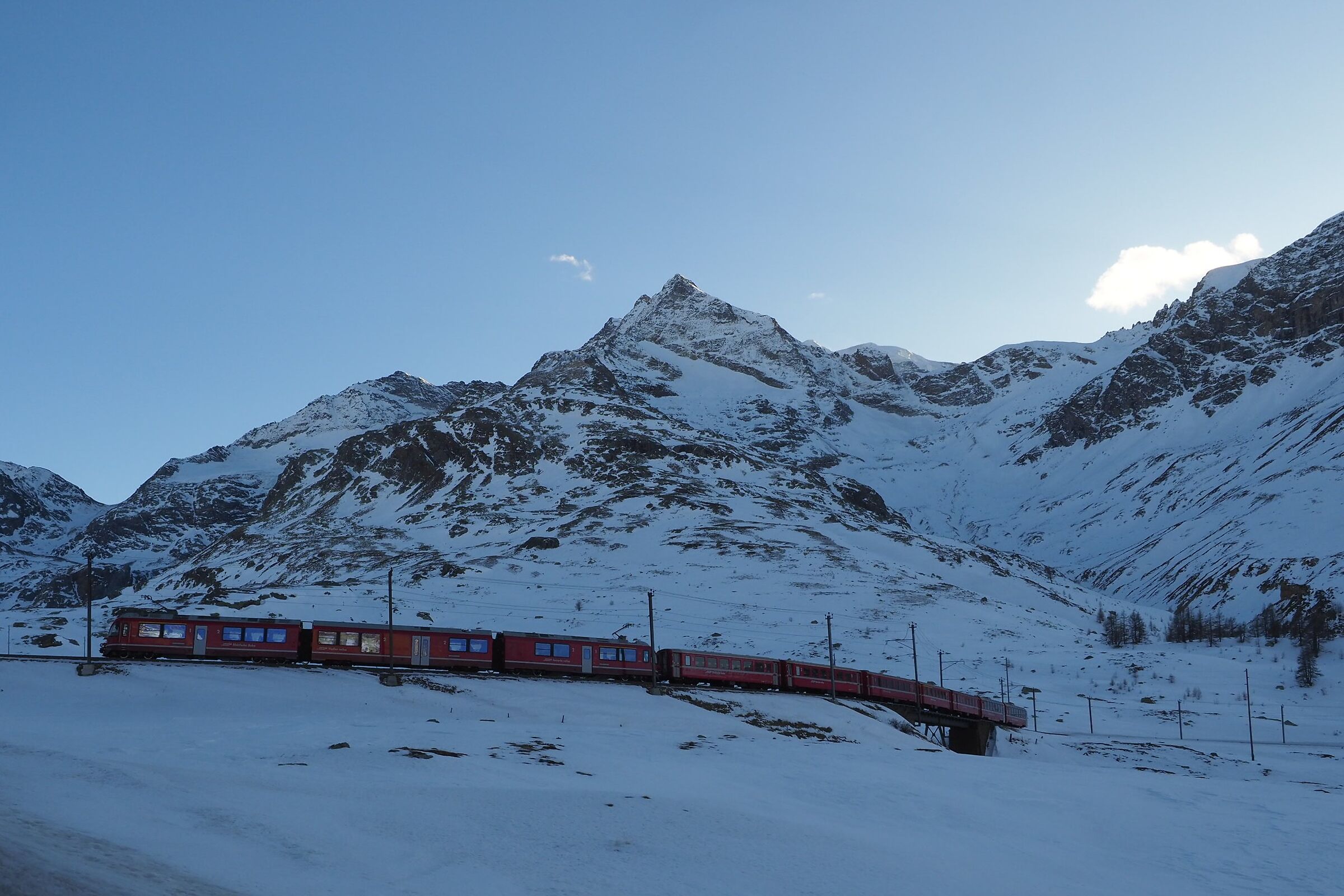 Bernina Express sul passo del Bernina