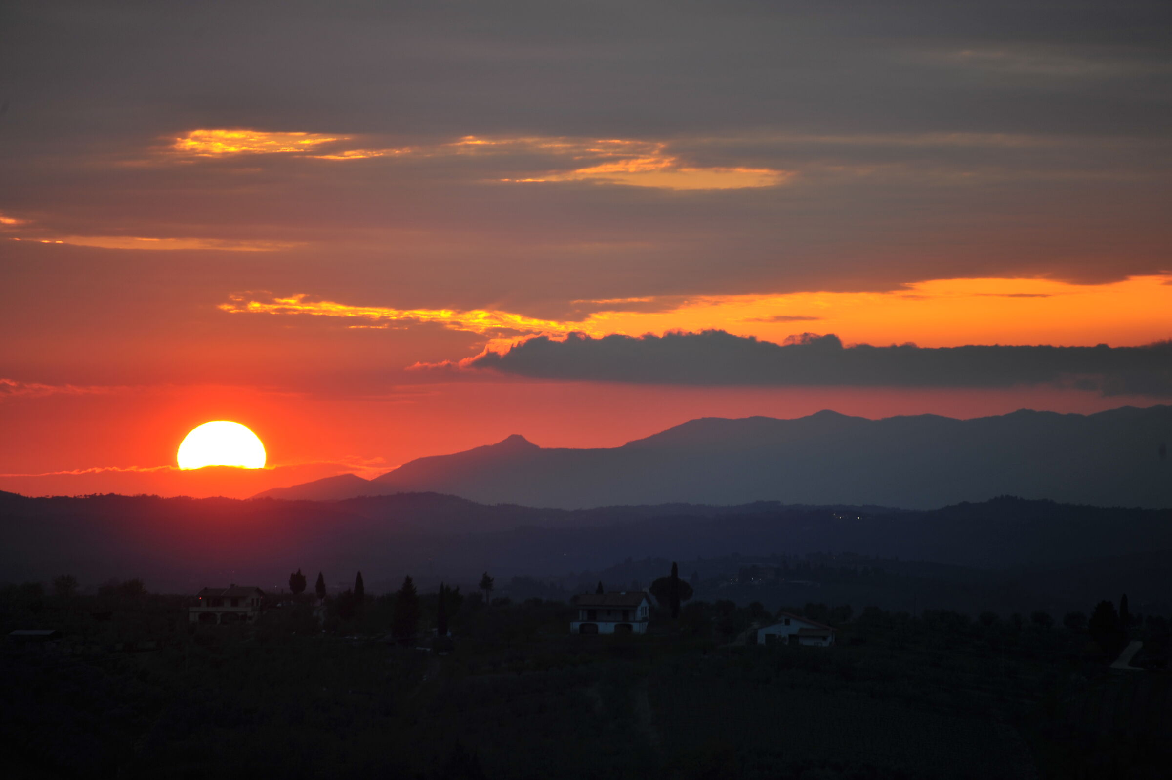 sunset red