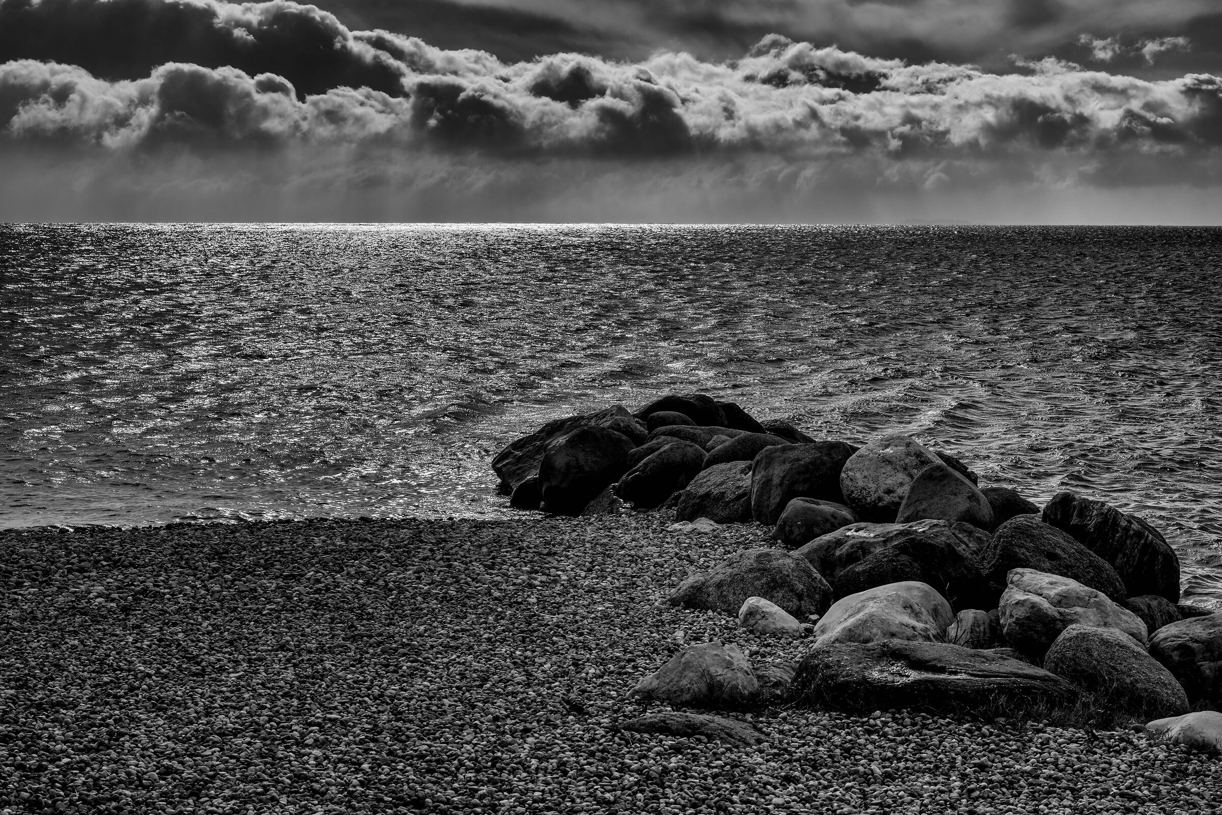 Thunderstorm on the lake
