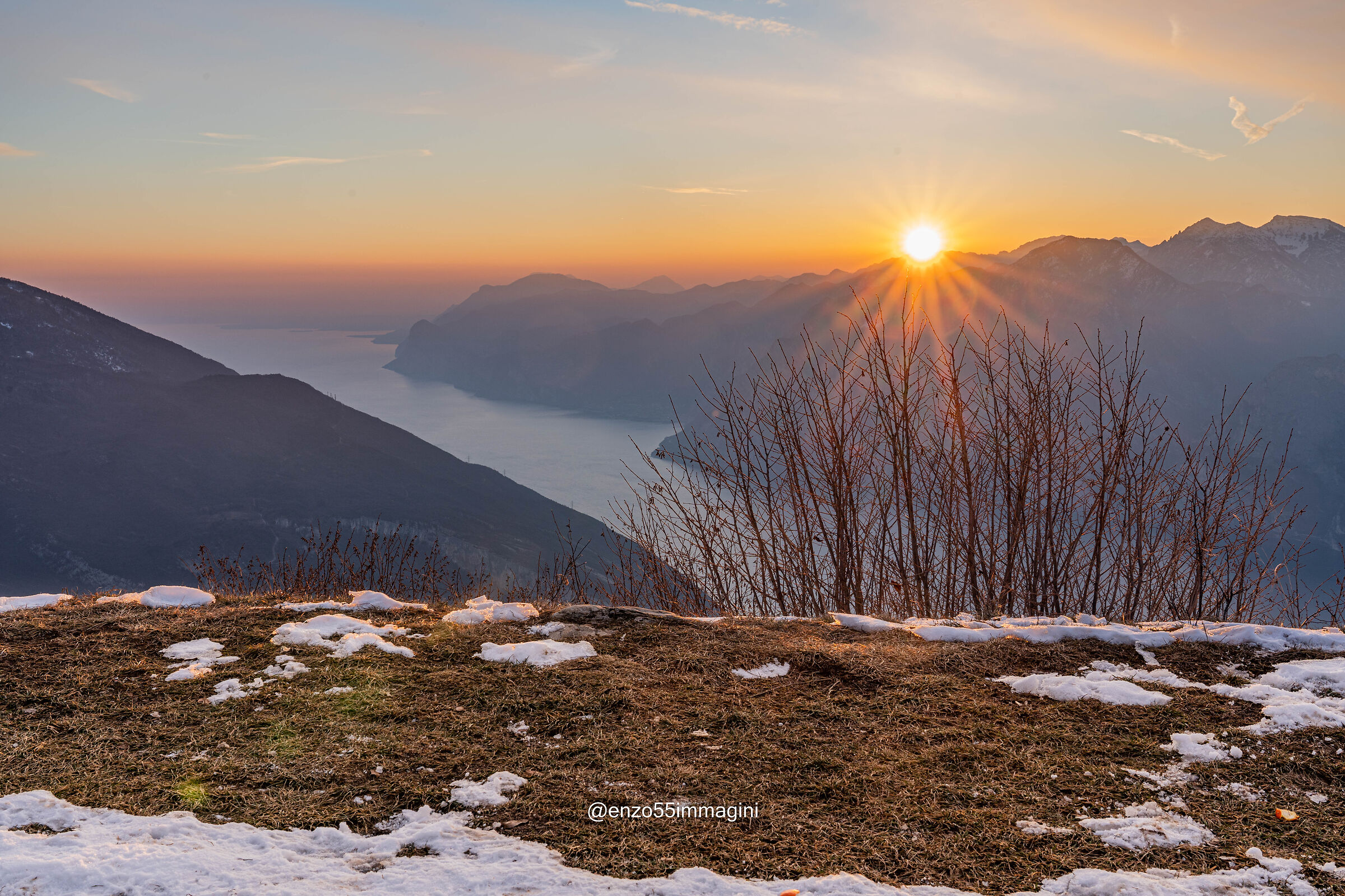 sunset on Lake Garda