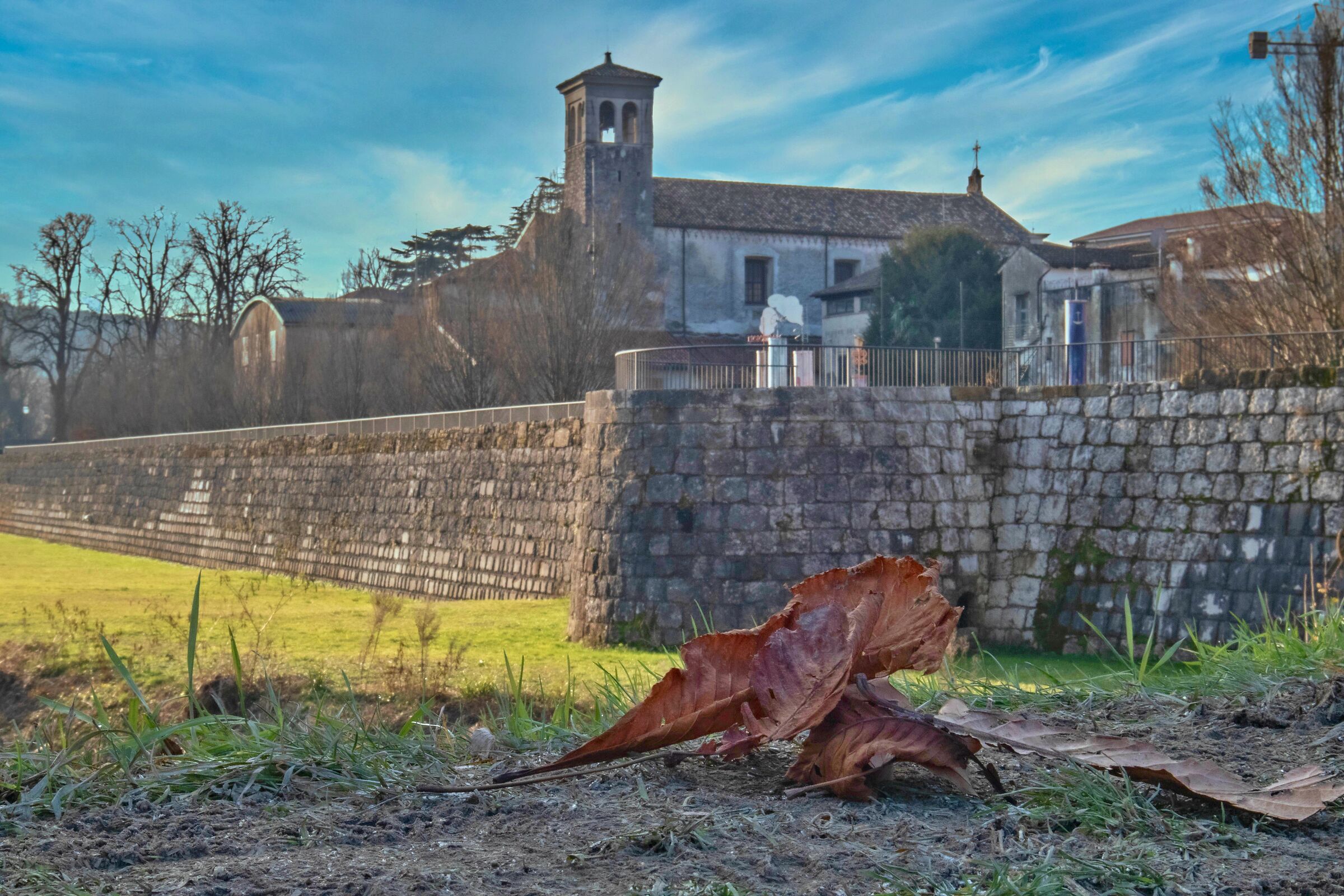 The ancient walls of Gradisca D'Isonzo