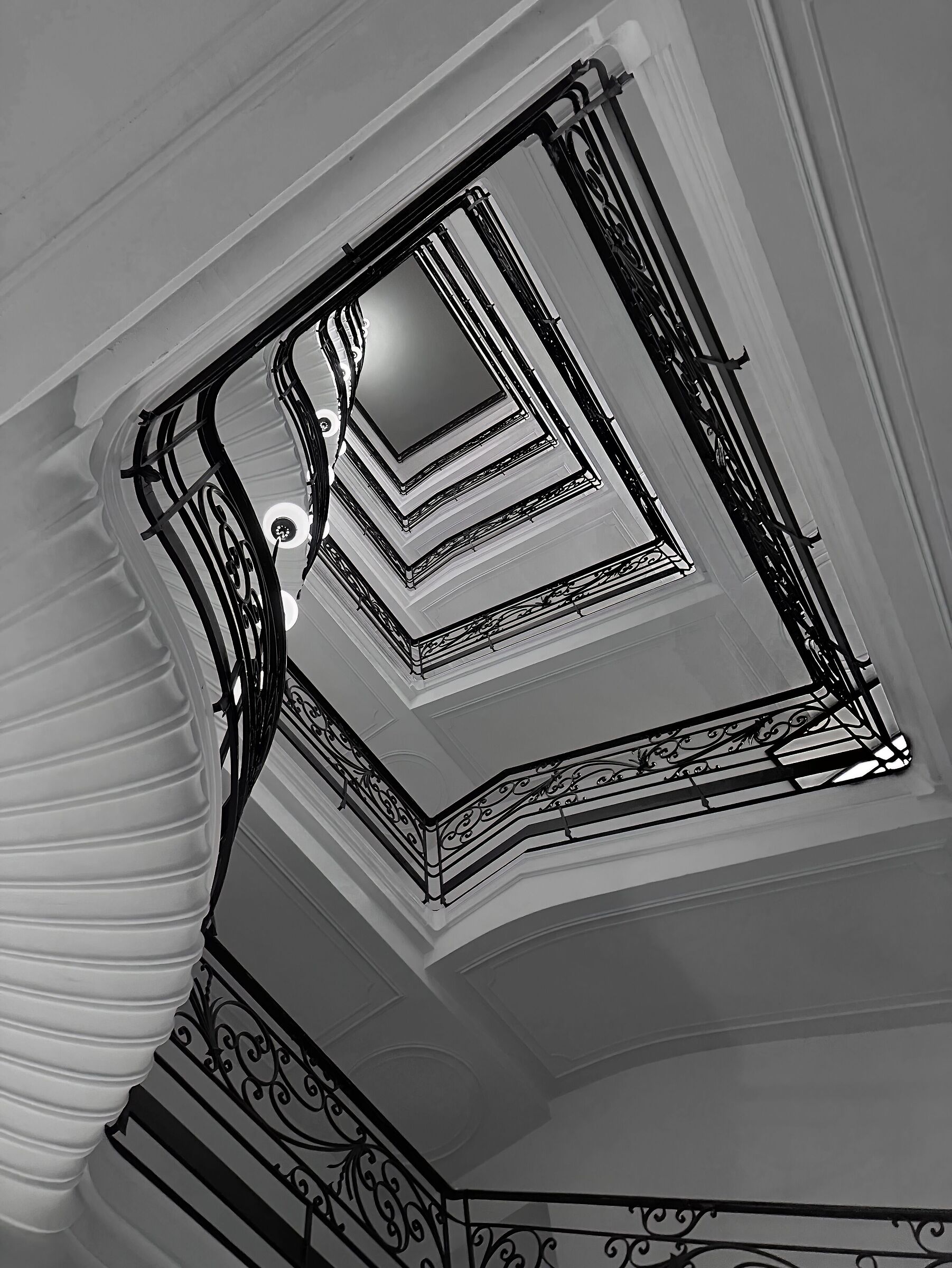 under the stairs (basement)