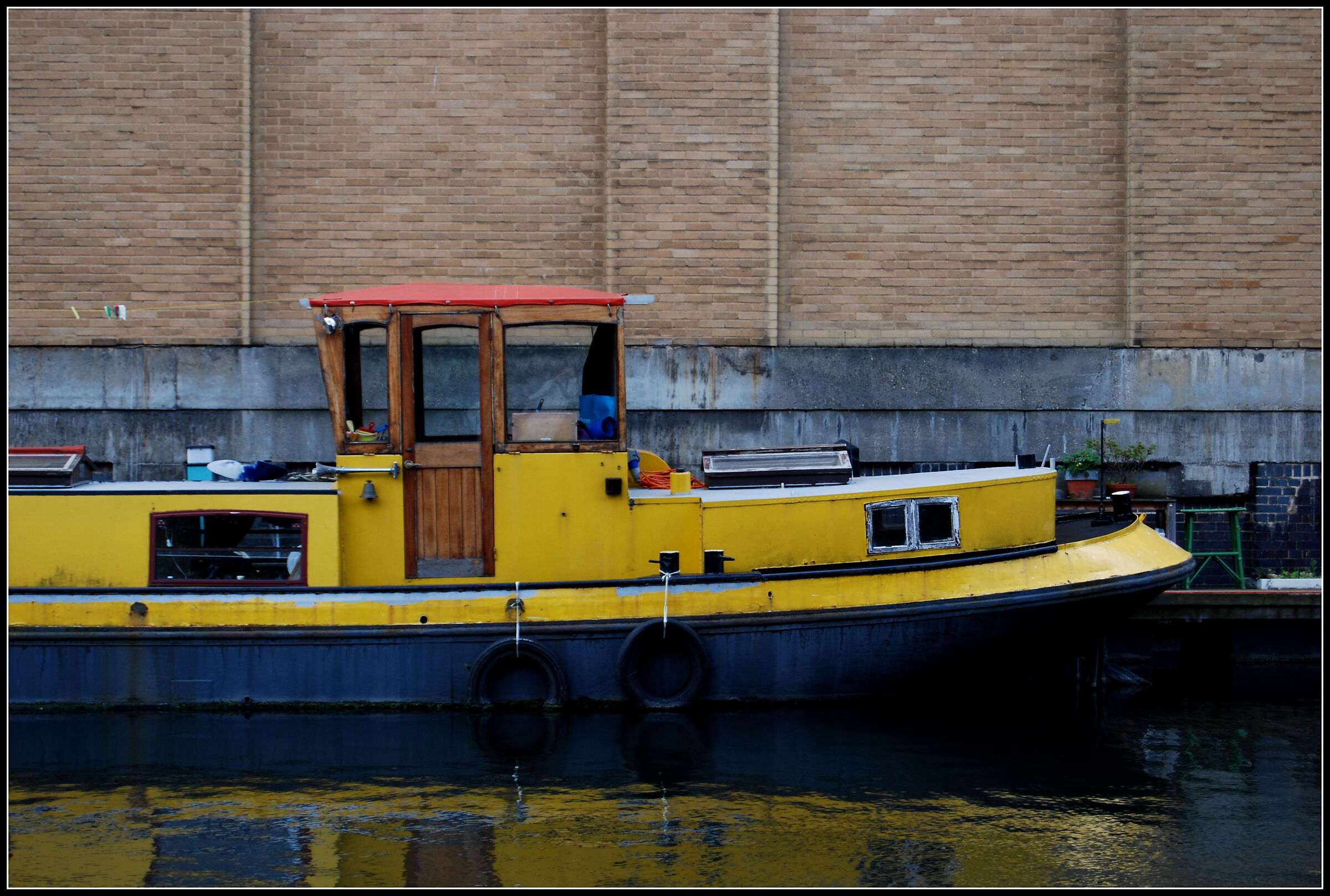 boat in yellow