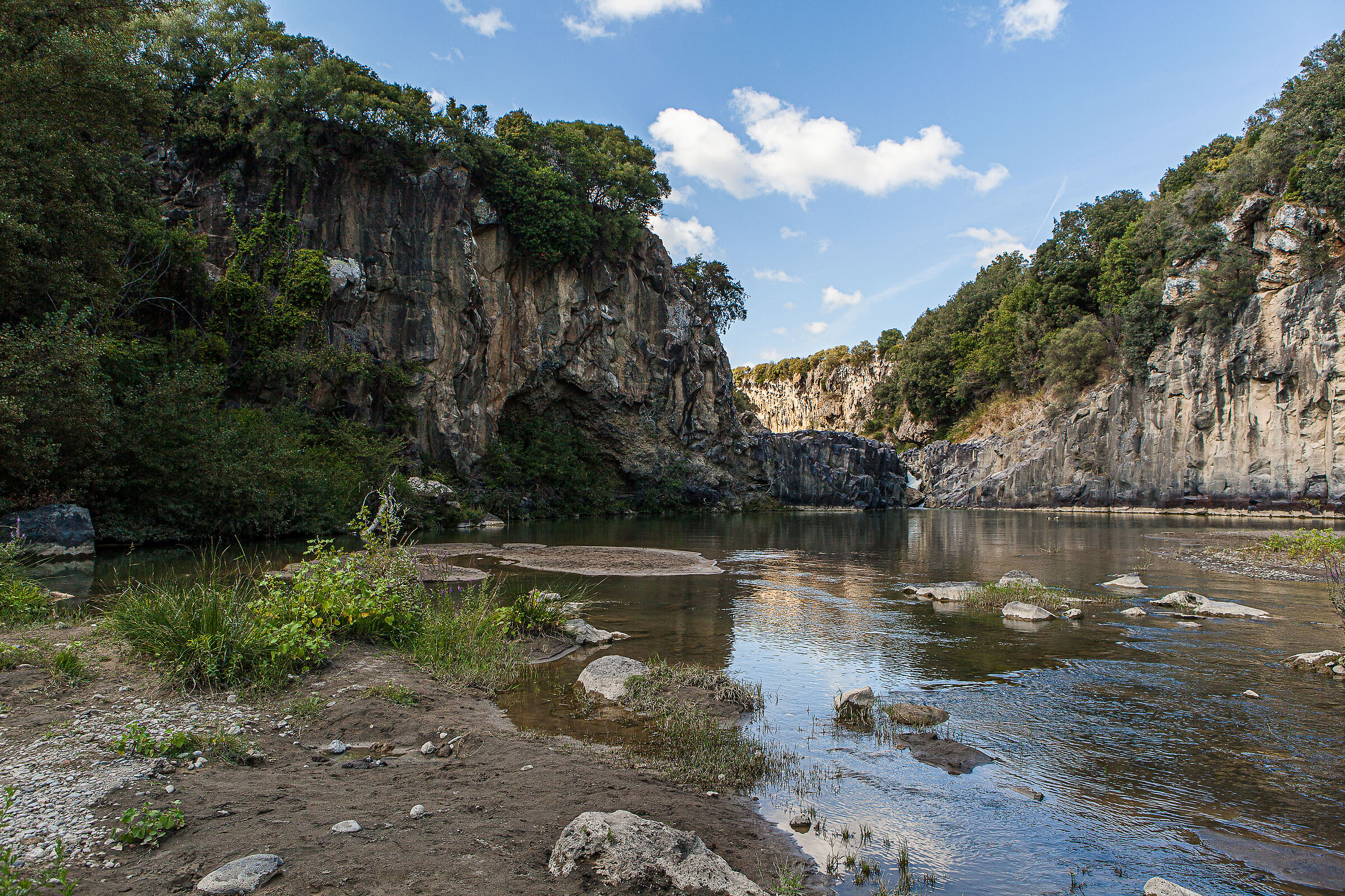 waterfall on the Fiora. Vulci