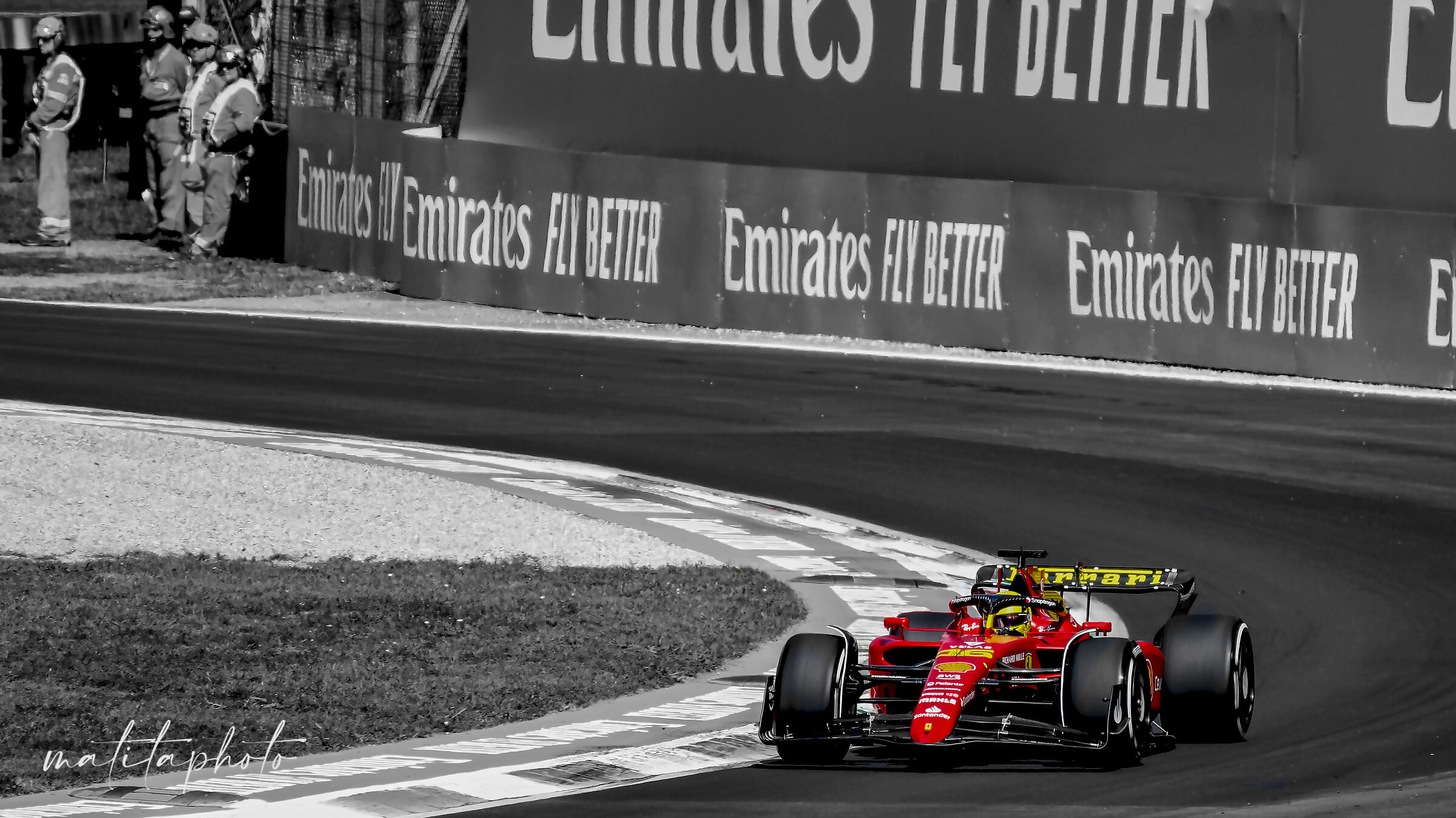 Leclerc B/W - GPMonza2022
