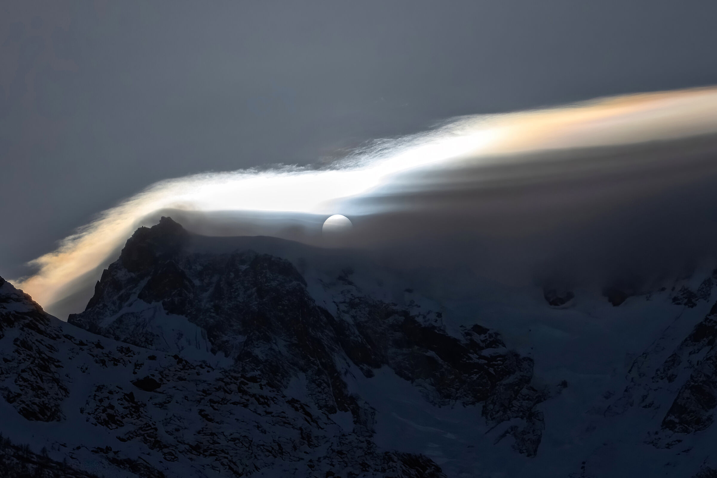 The river of ice crystals