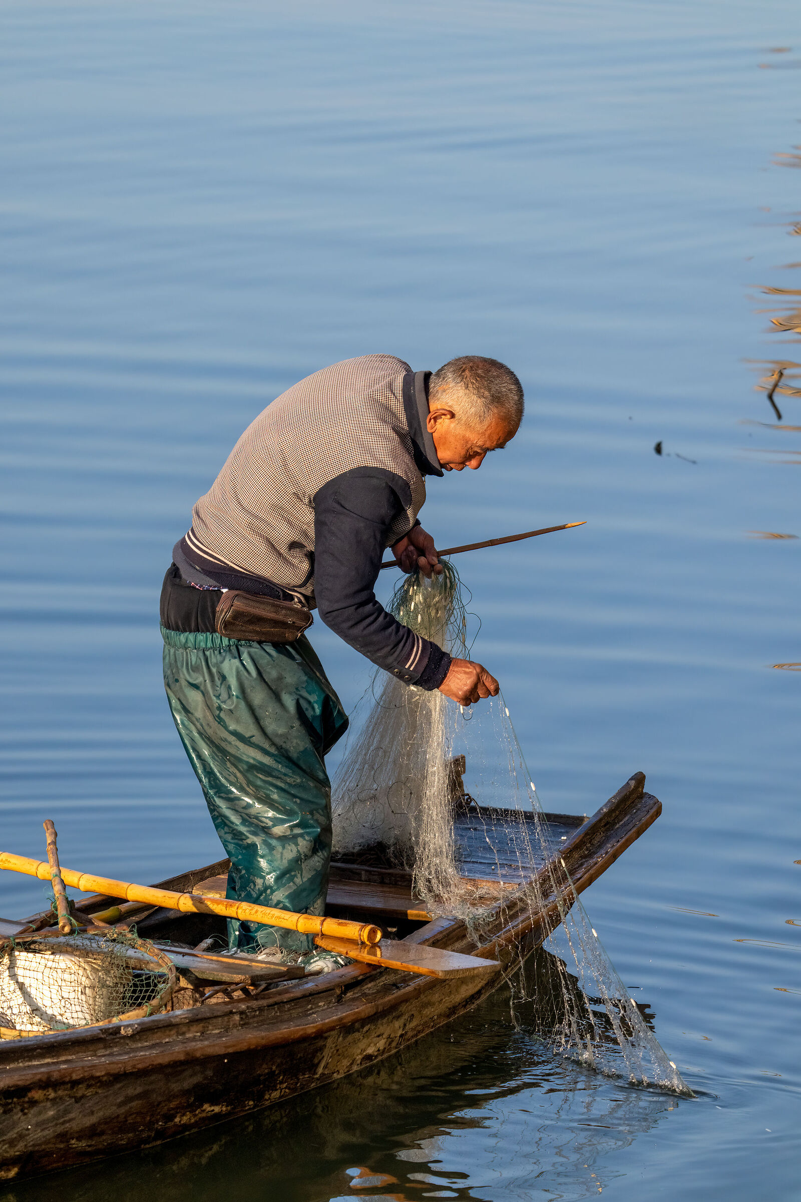 Fishing in the morning