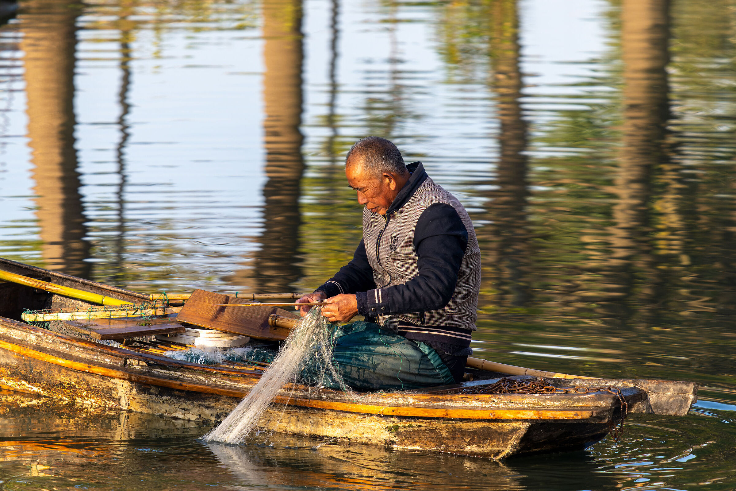 Fishing in the morning