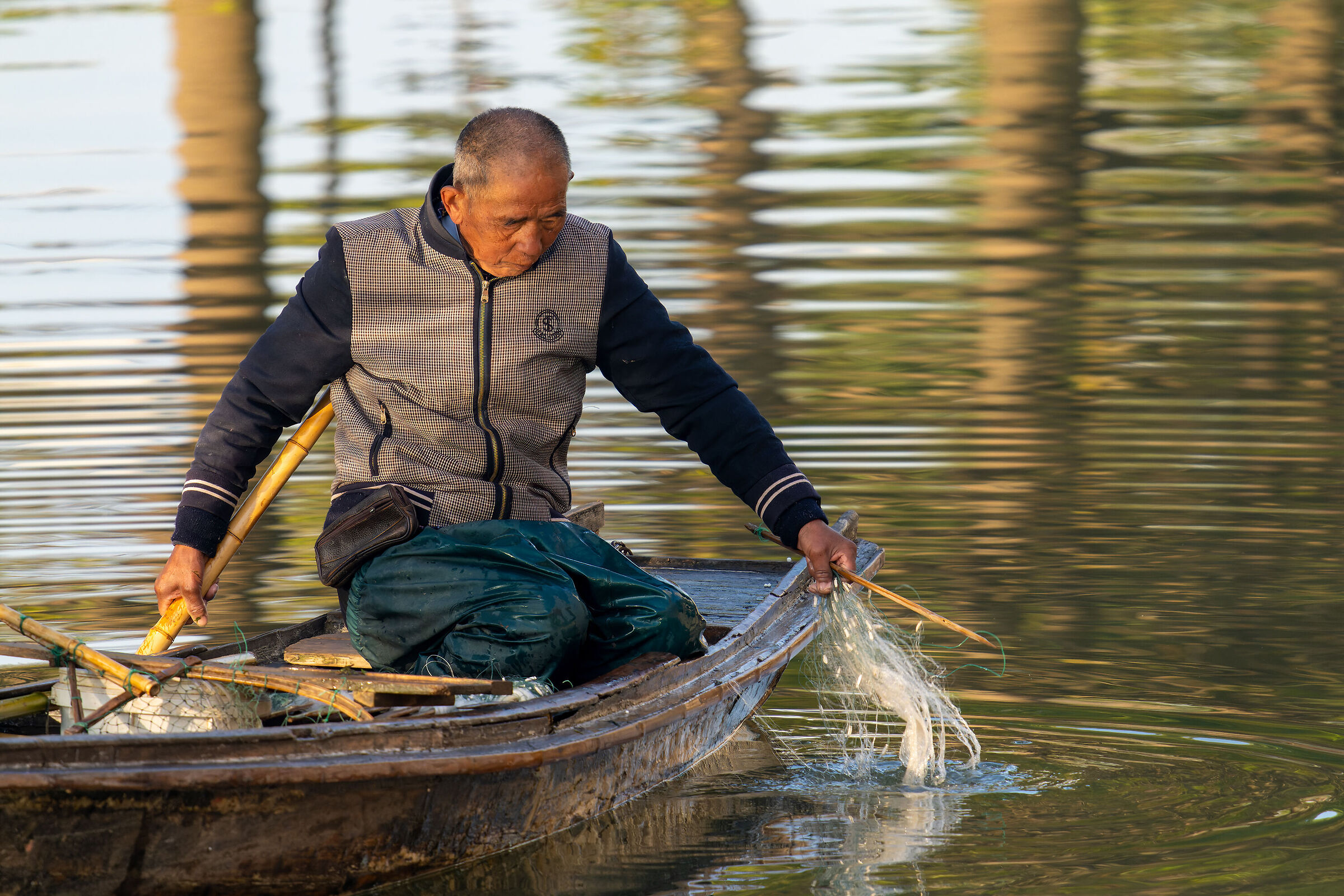 Fishing in the morning