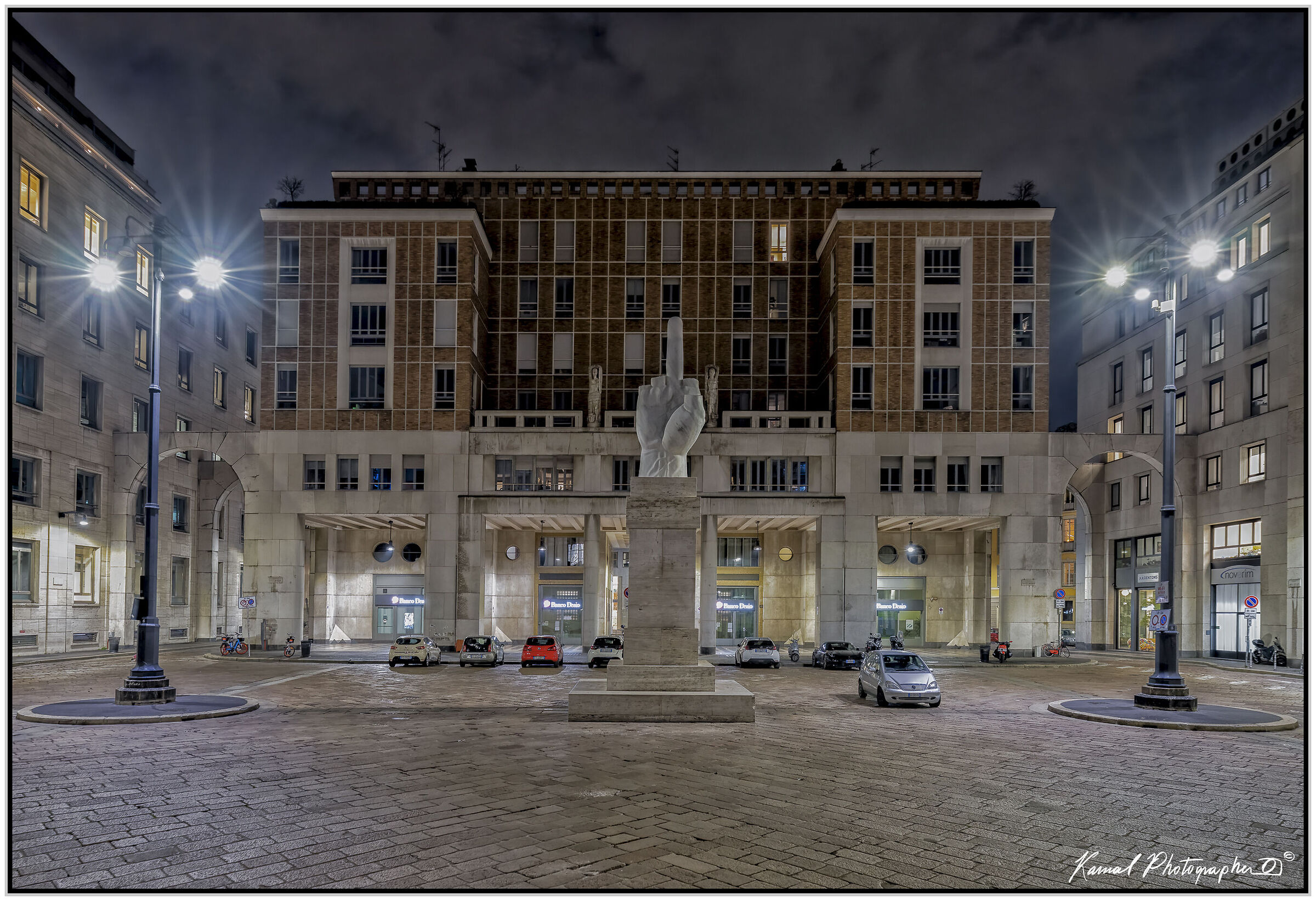 Cattelan's middle finger