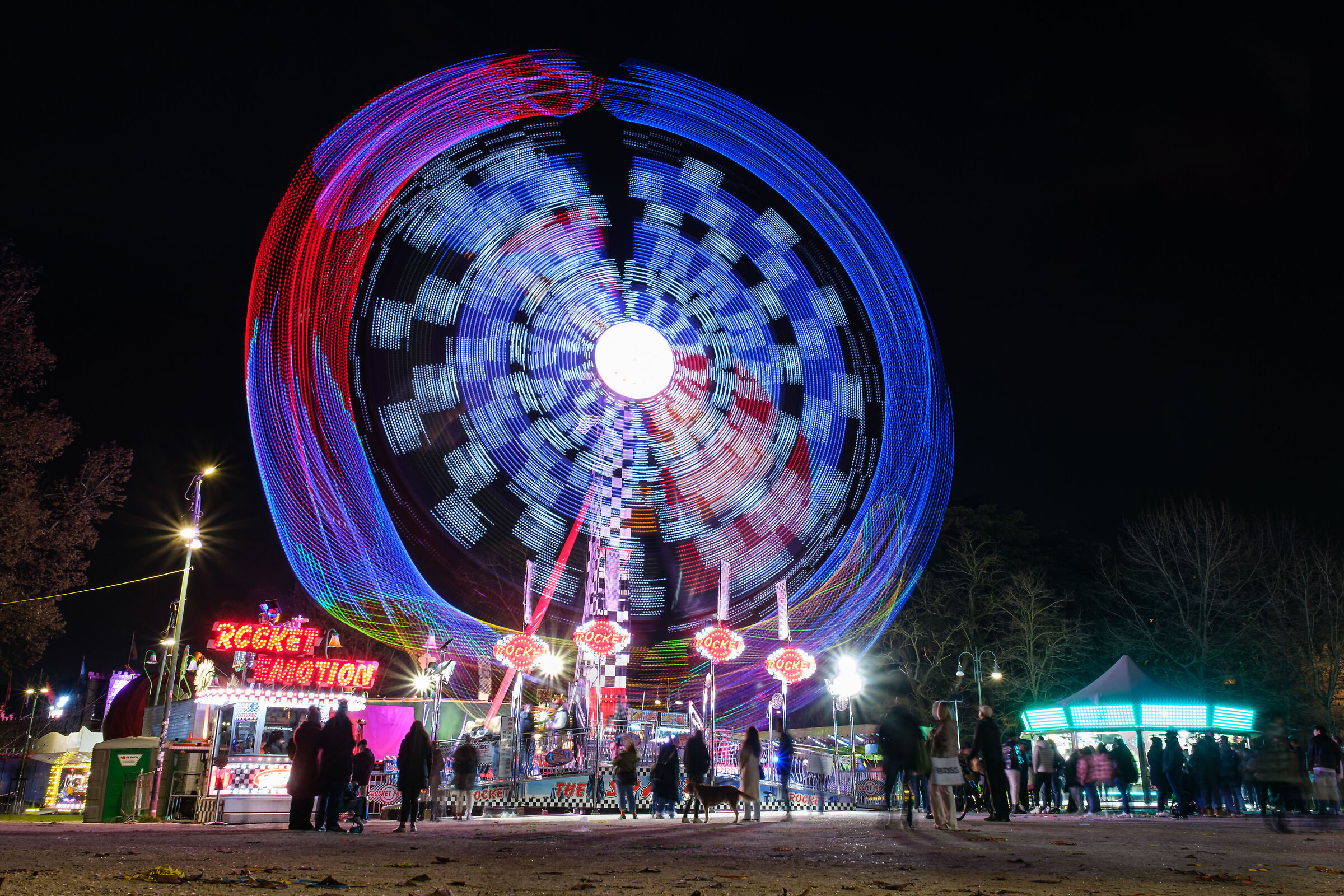 At the amusement park