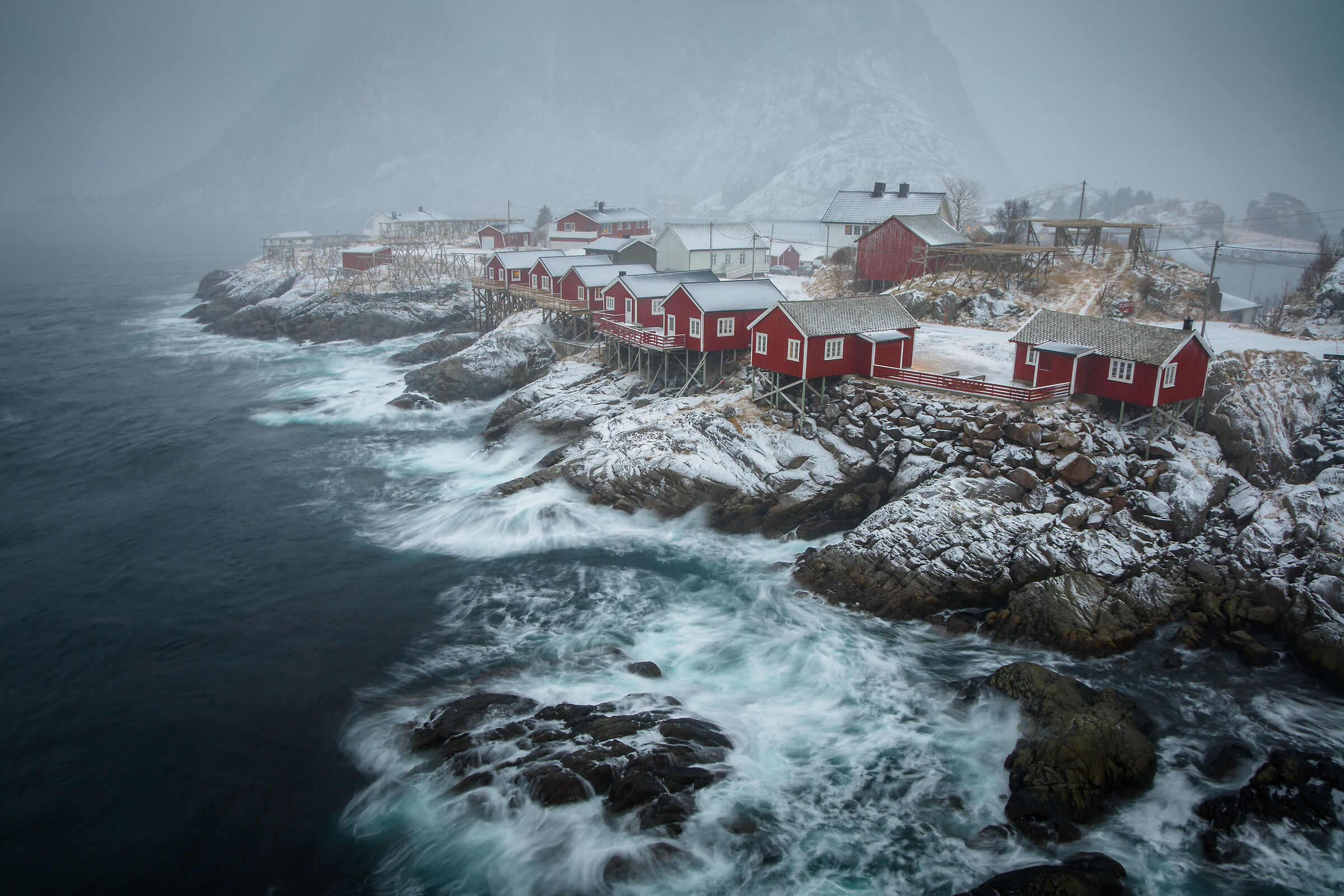 Hamnoy in storm