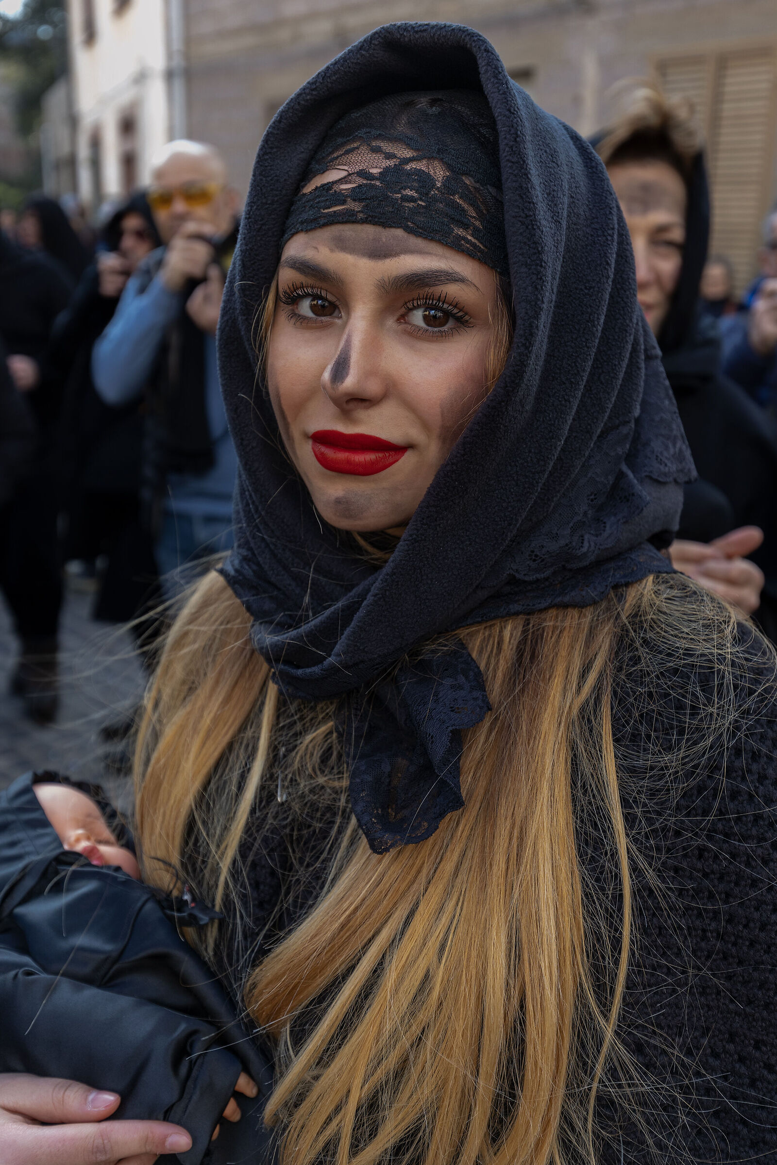 Bosan girl with doll and beautiful eyes