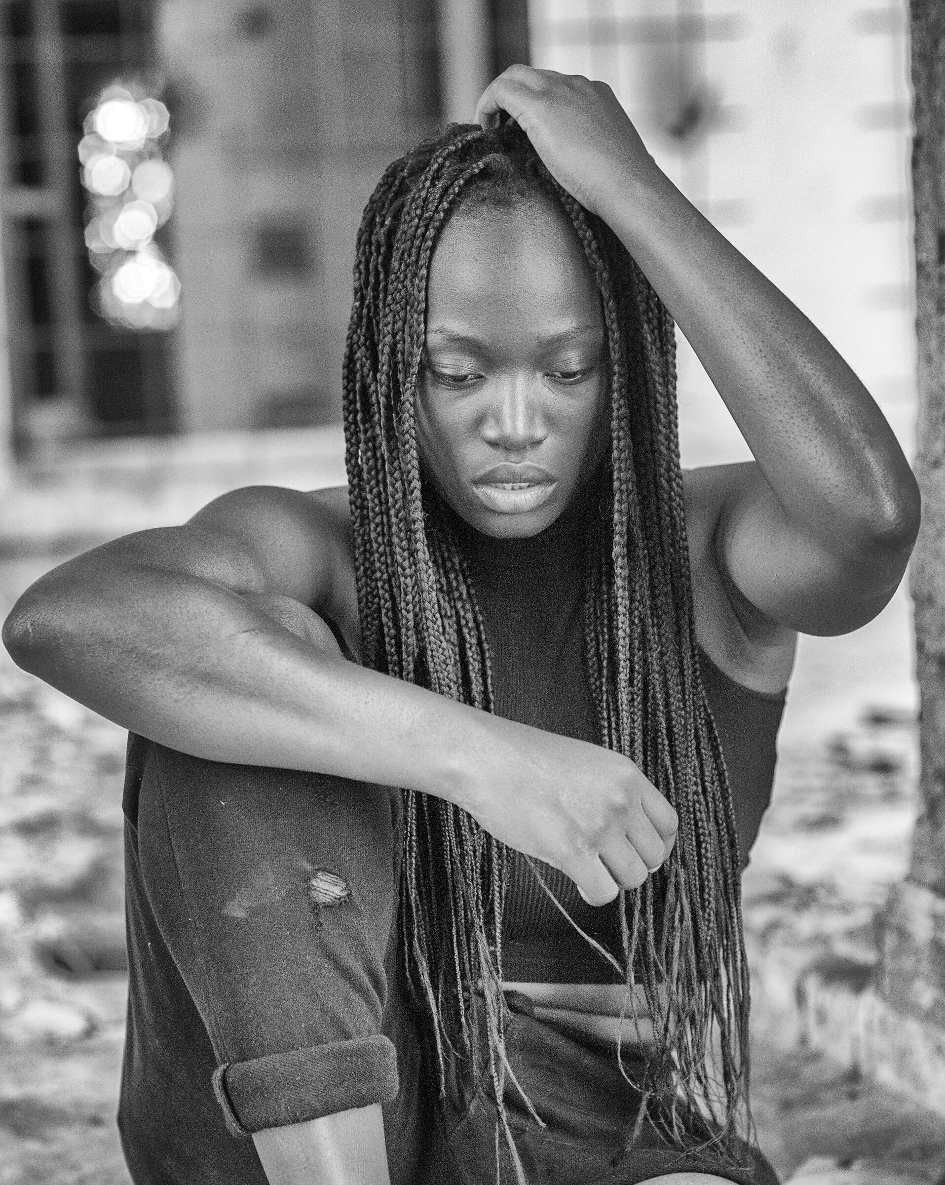 Absorbed in thoughts...