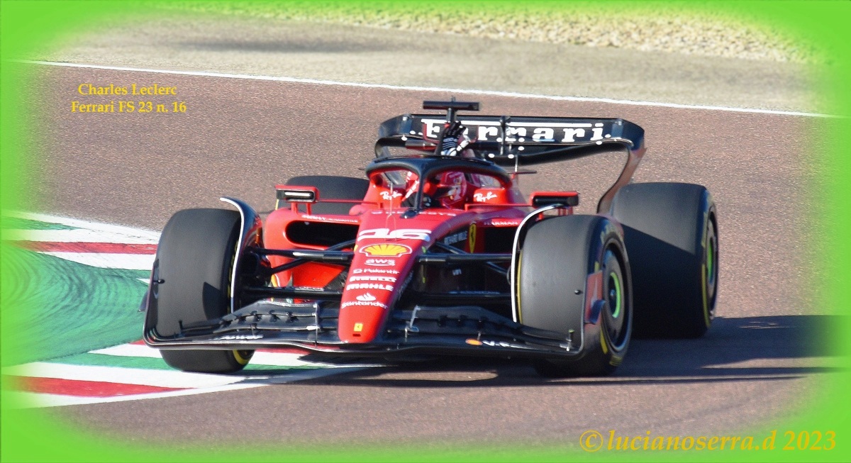 Charles Leclerc alla guida della Ferrari SF 23 n. 16