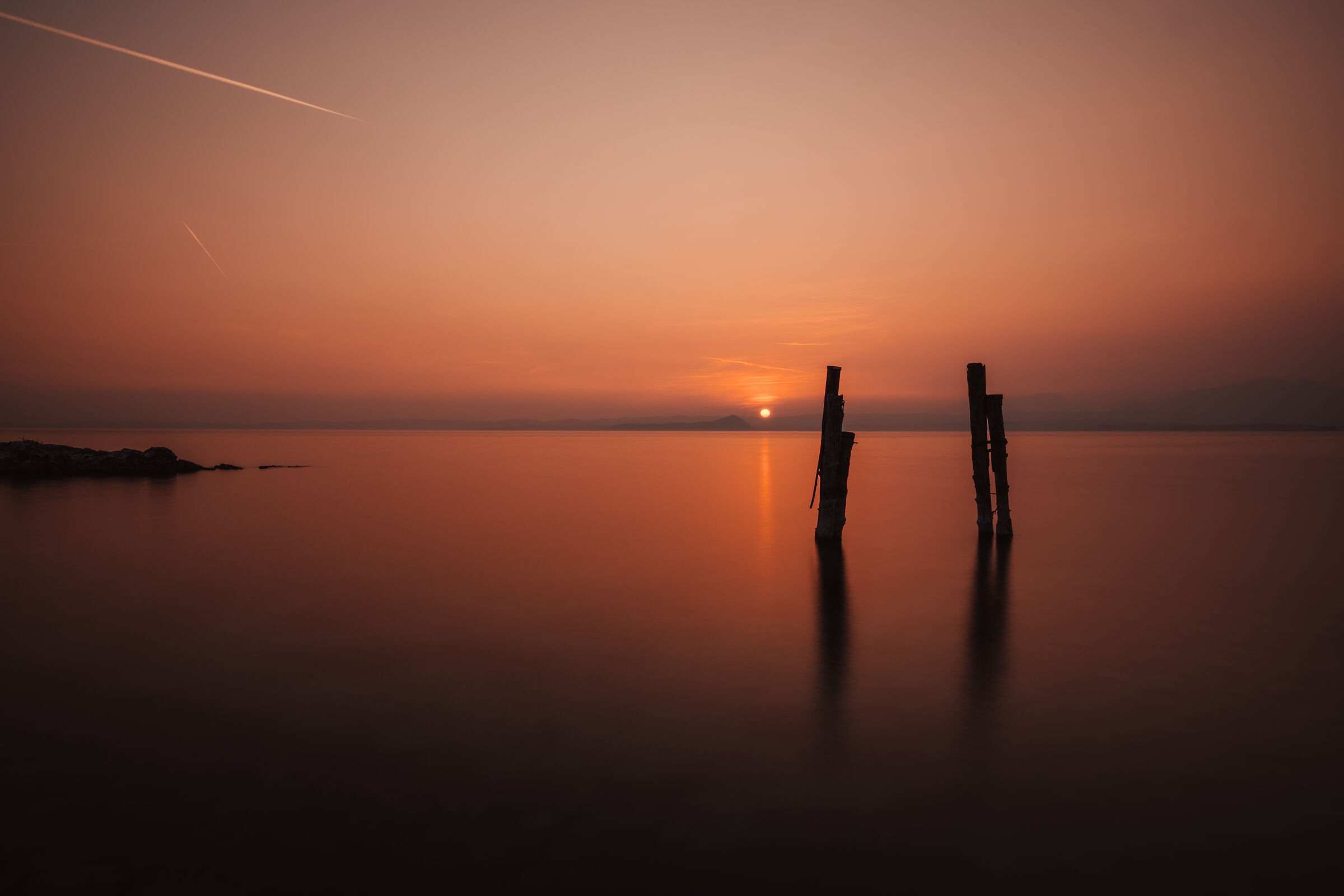 Tramonto sul lago di Garda