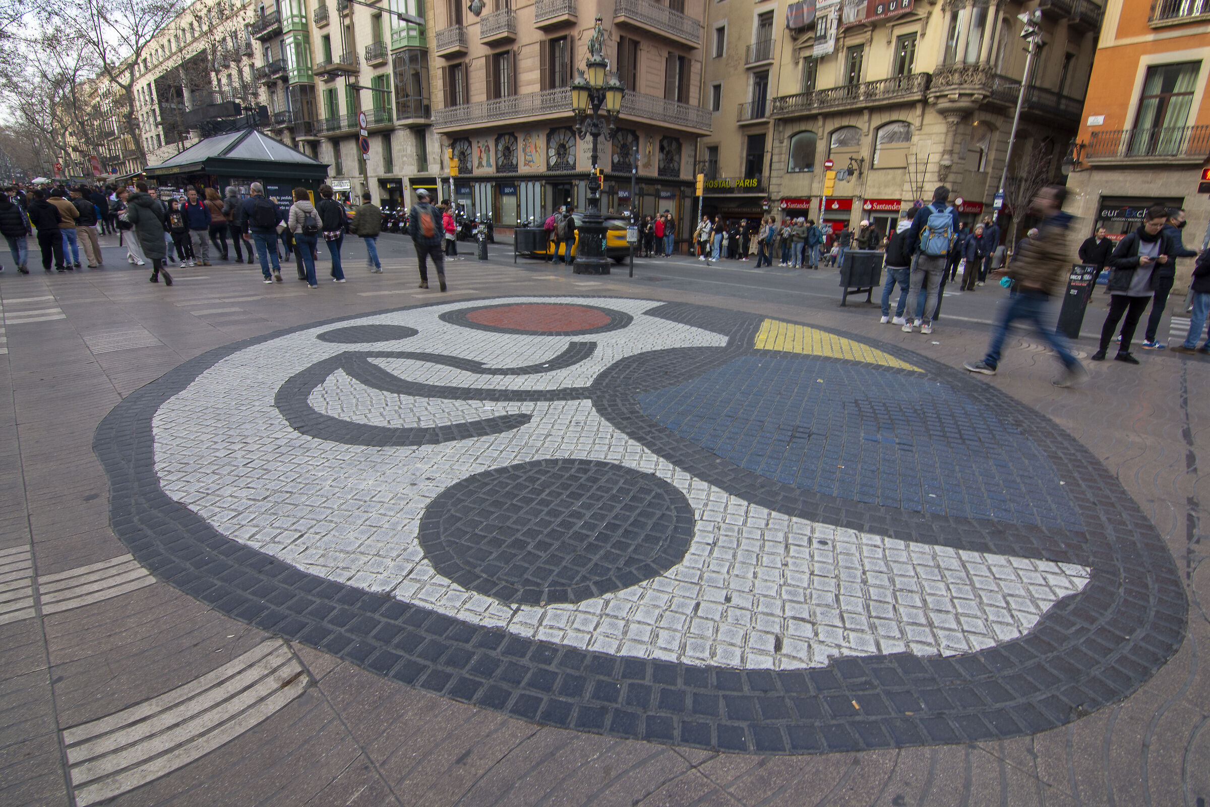 Rare moment on La Rambla