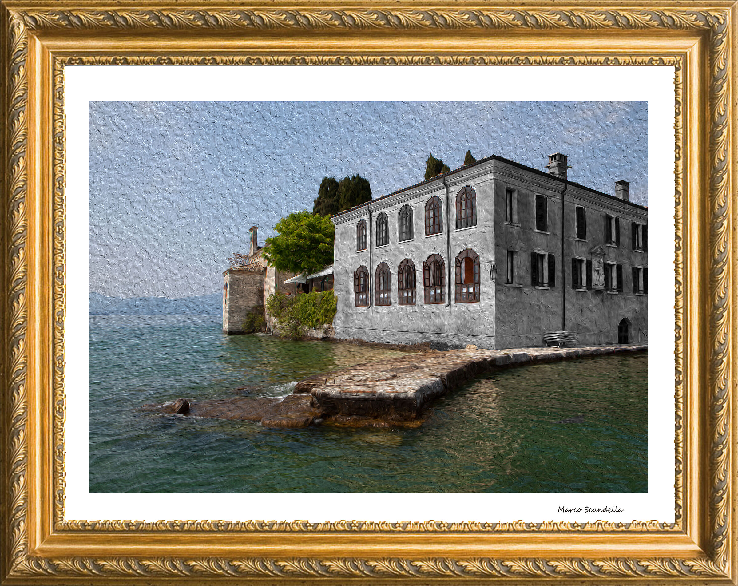 Punta san Vigilio in cornice