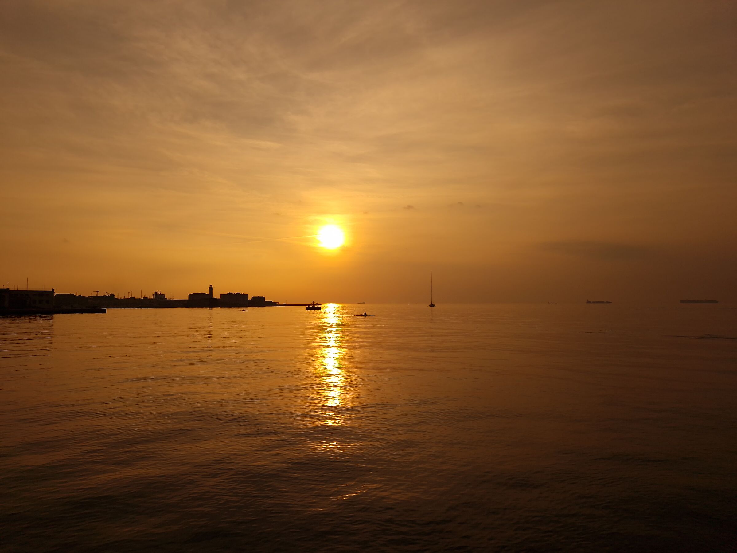 Tramonto dal Molo Audace